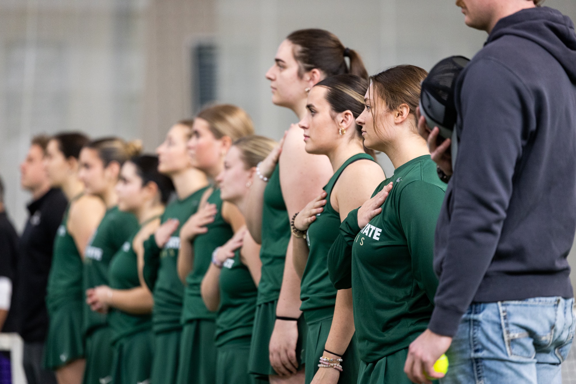 Jalyn Halverson - Tennis - Bemidji State Beavers vs. Winona State Warriors - Gillett Wellness Center - Bemidji, MN - Saturday, April 5, 2025 | Brent Cizek