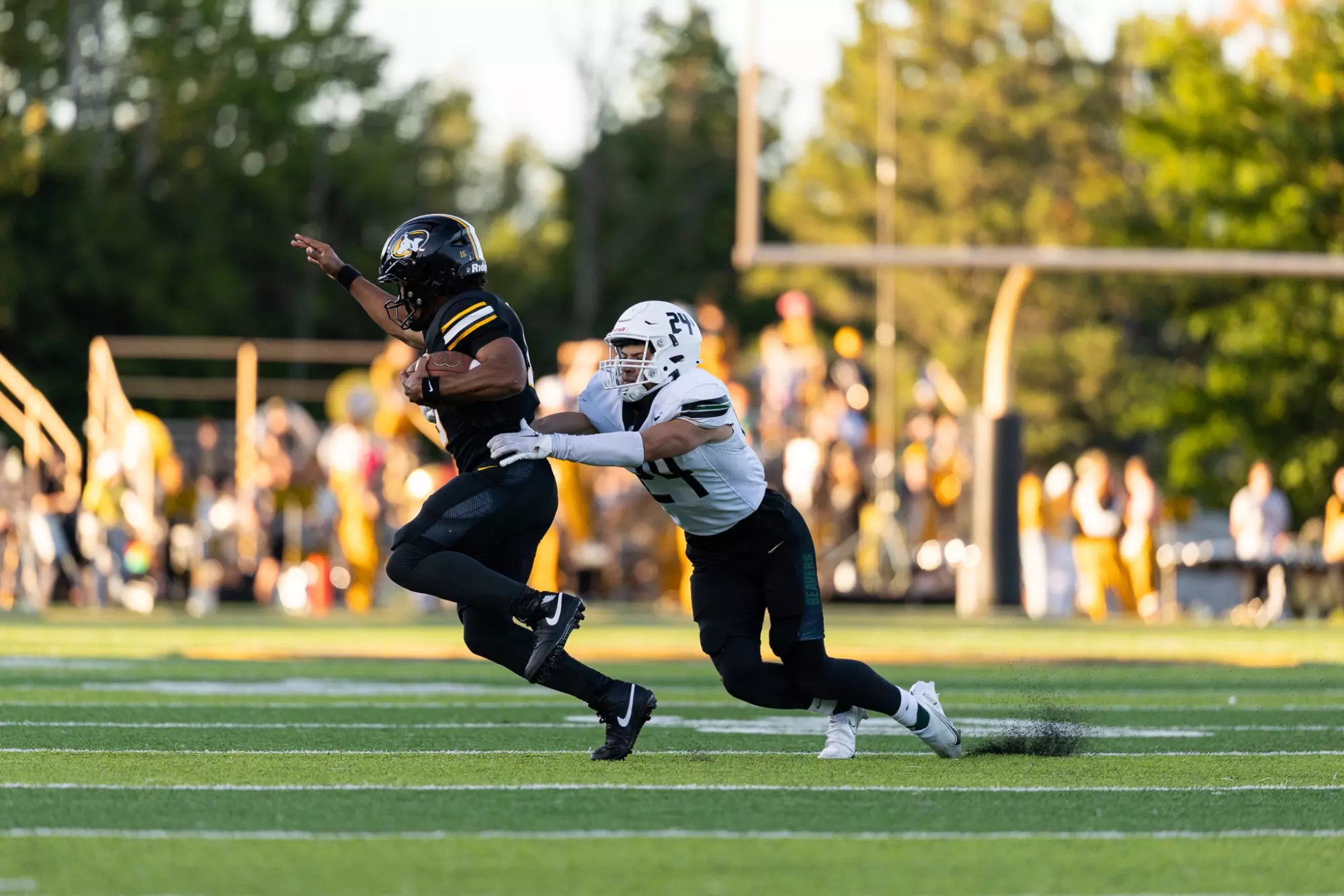 Caden Bolte (24) - Football - Bemidji State Beavers at Michigan Tech Huskies - Kearly Stadium - Houghton, MI - Thursday, August 28, 2025 | Brent Cizek