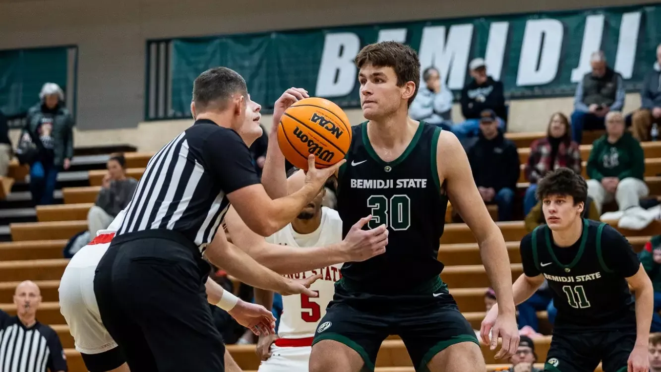 Austin Josephson (30) - Men's Basketball - BSU Beavers vs. MSU Beavers - BSU Gymnasium - Bemidji, MN - Saturday, December 20, 2025 | Brent Cizek