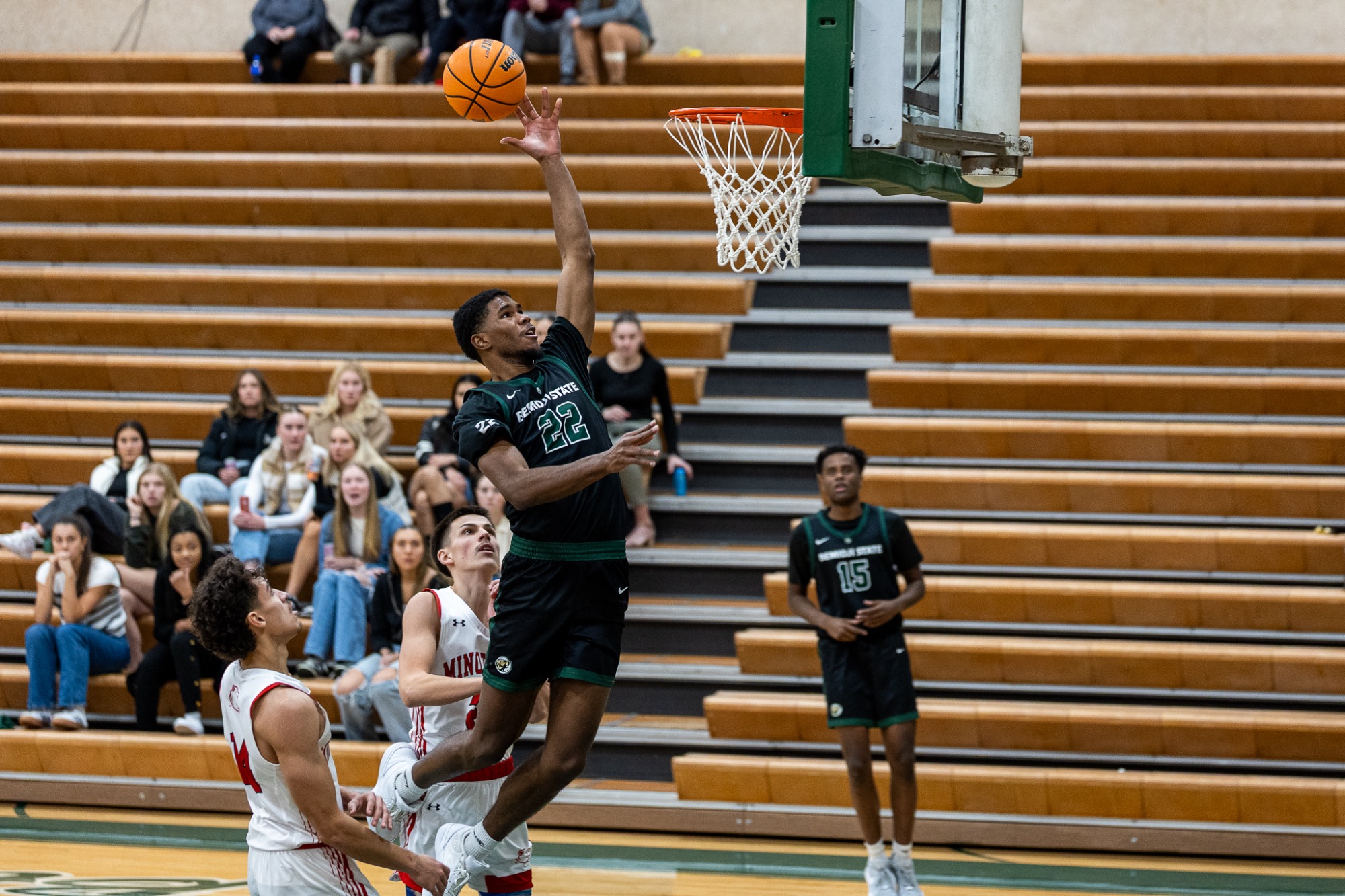 Henry Shannon III (22) - Men's Basketball - BSU Beavers vs. MSU Beavers - BSU Gymnasium - Bemidji, MN - Saturday, December 20, 2025 | Brent Cizek