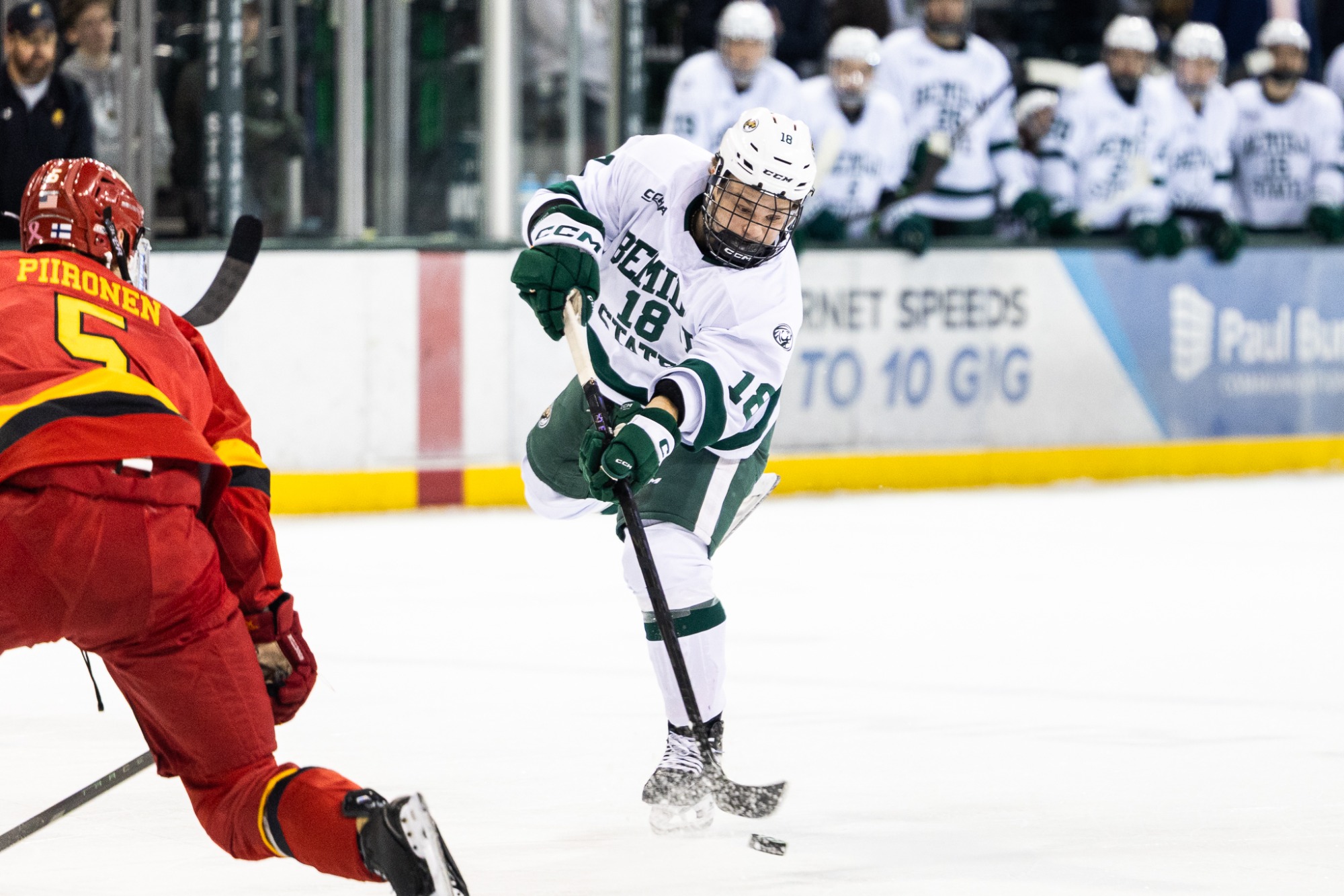Max Namestnikov (18) - MHKY - Bemidji State vs. Ferris State - The Sanford Center - Bemidji, MN - Saturday, February 7, 2026 | Brent Cizek