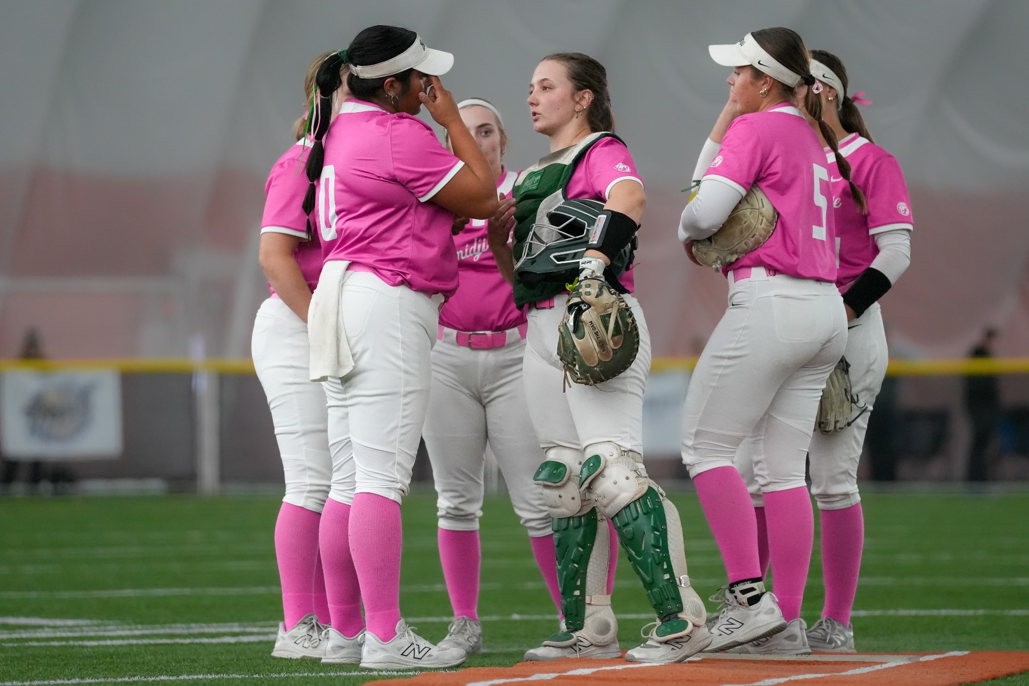 BSU Softball double header at Jamestown, dome