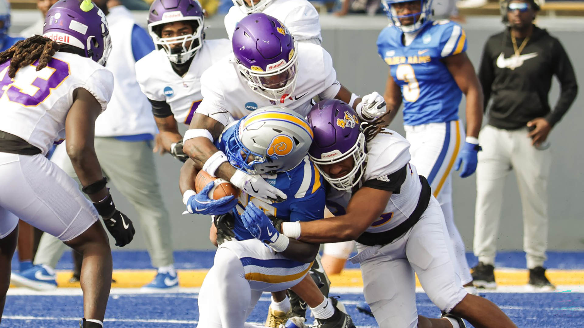 Defense vs. Albany State NCAA game