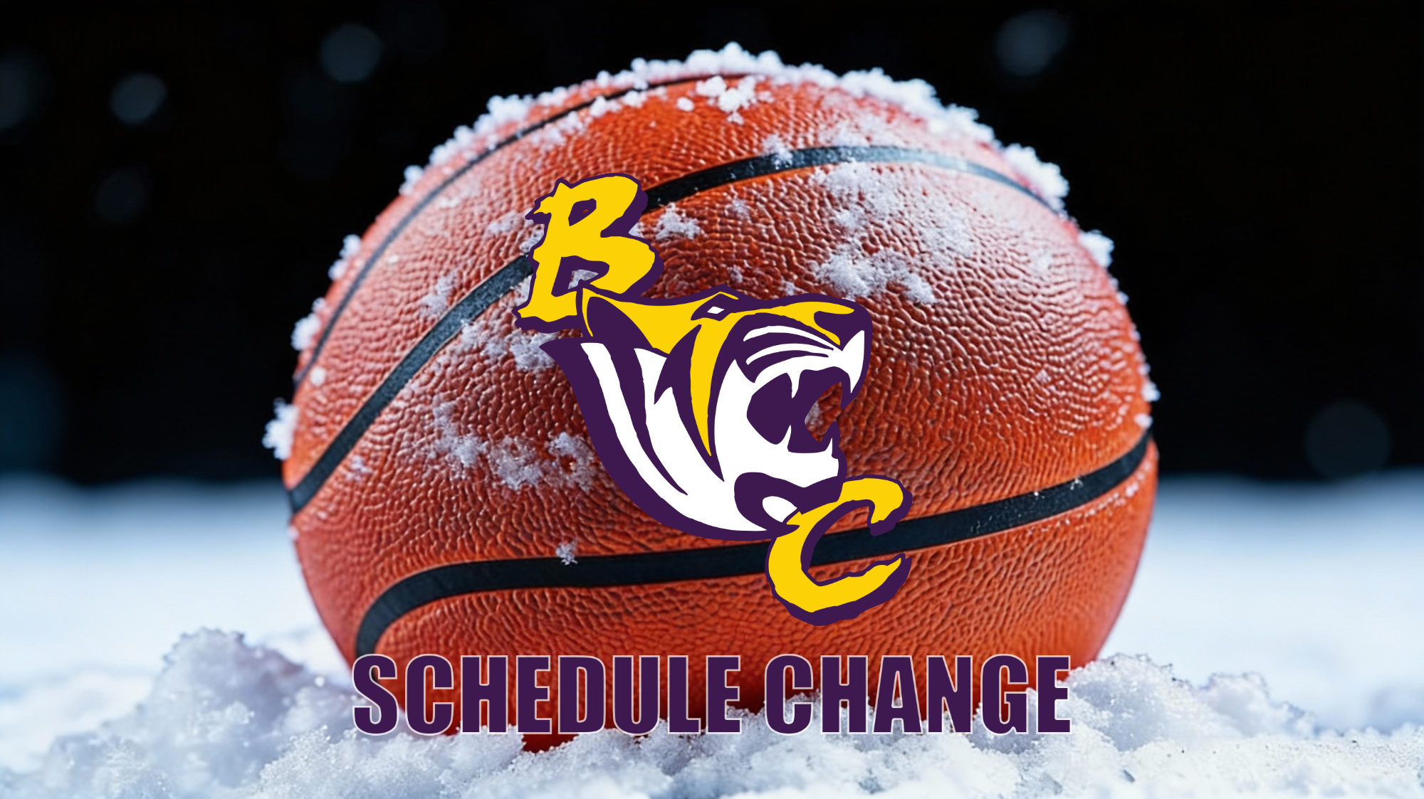 Basketball schedule change
