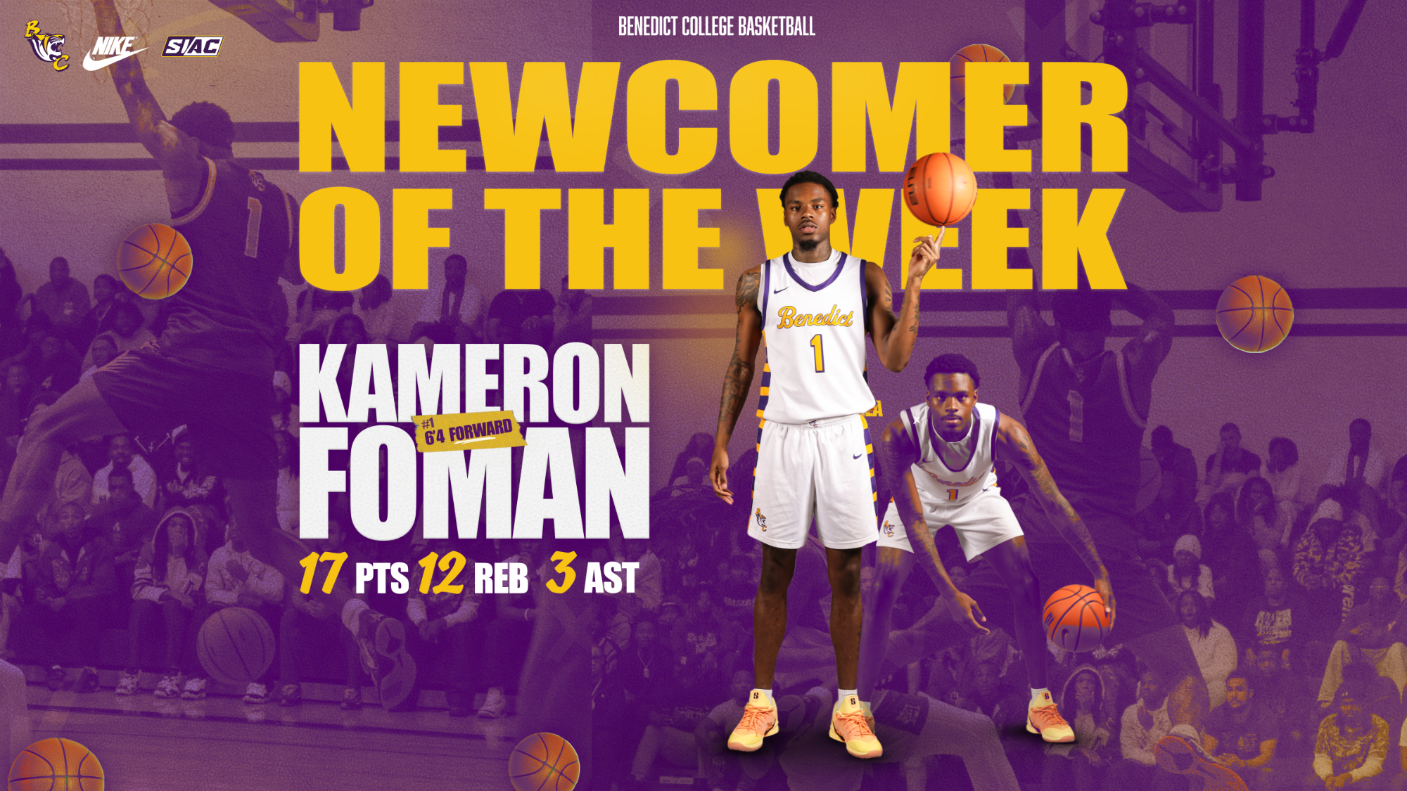 Kameron Foman Newcomer of Week 1-27-26