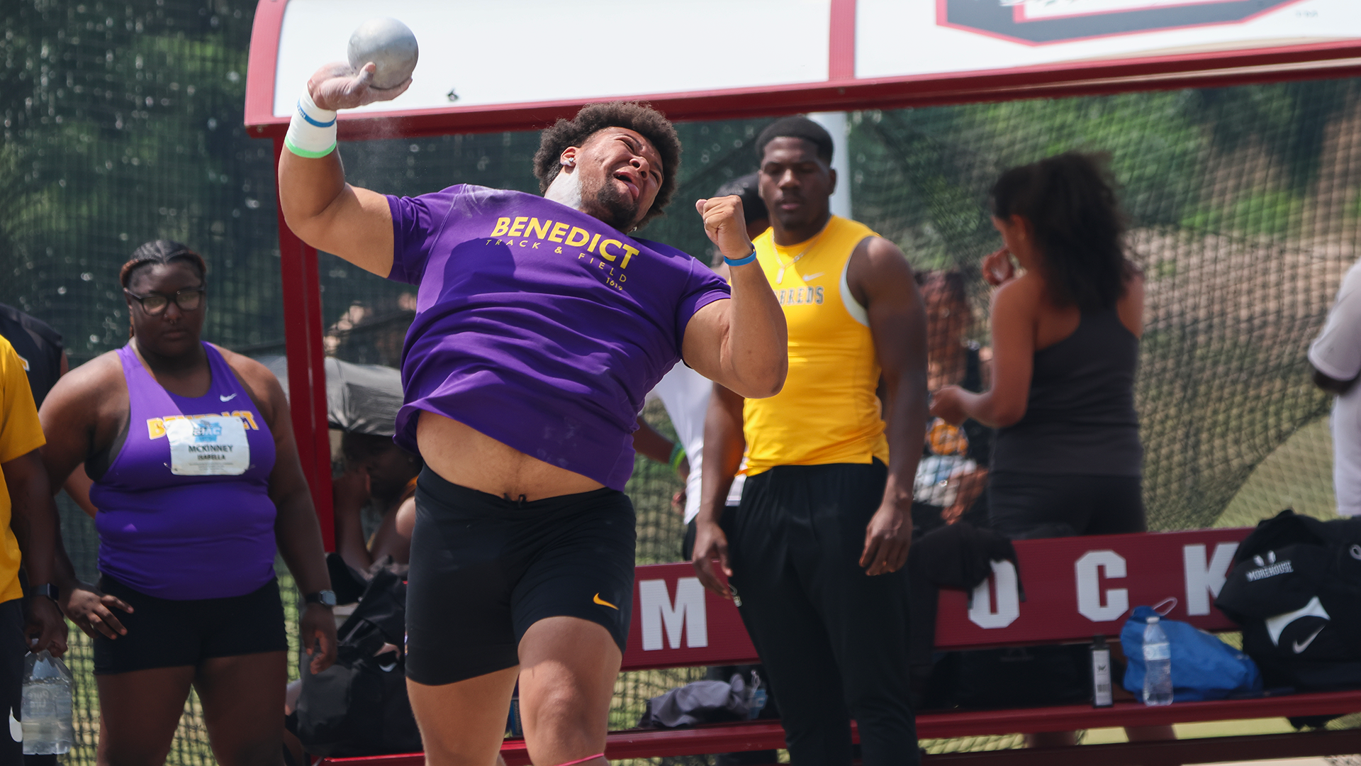 DuShaun Tucker shot put 2026 SIAC Championship