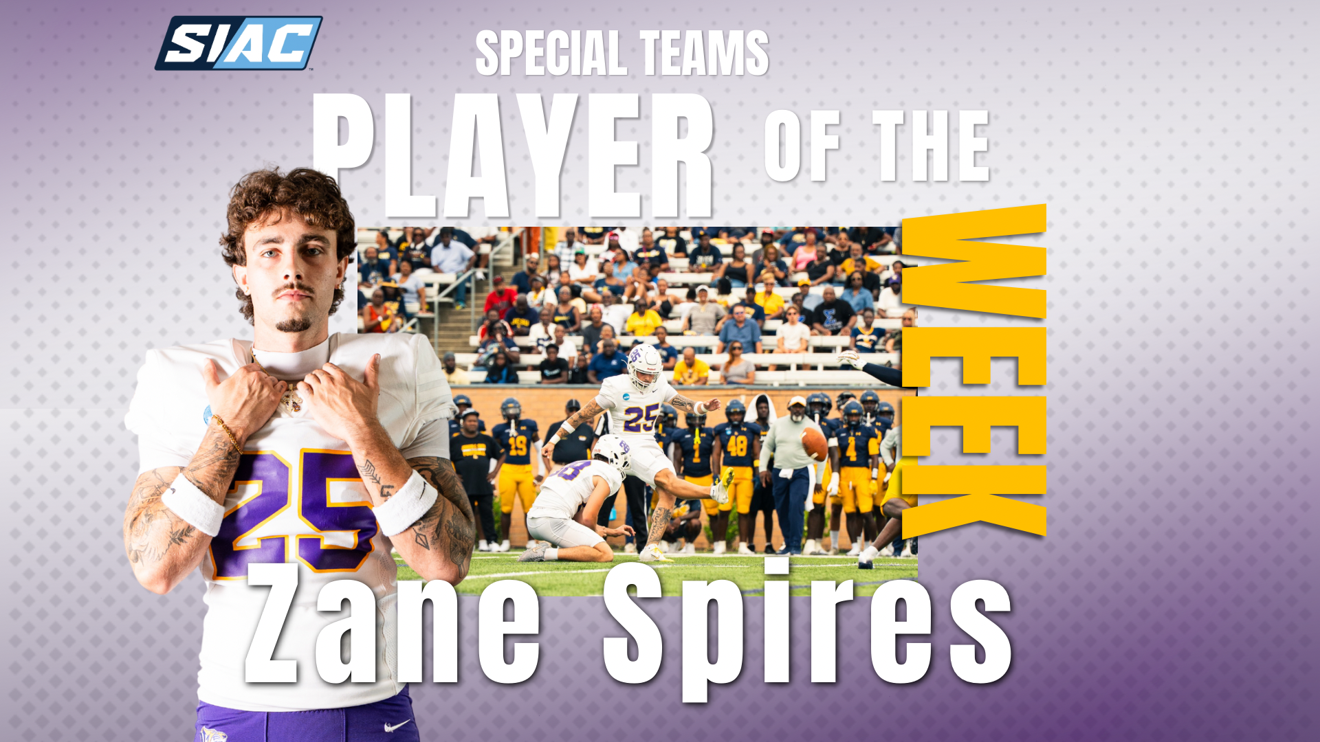 Zane Spires Special Teams POW