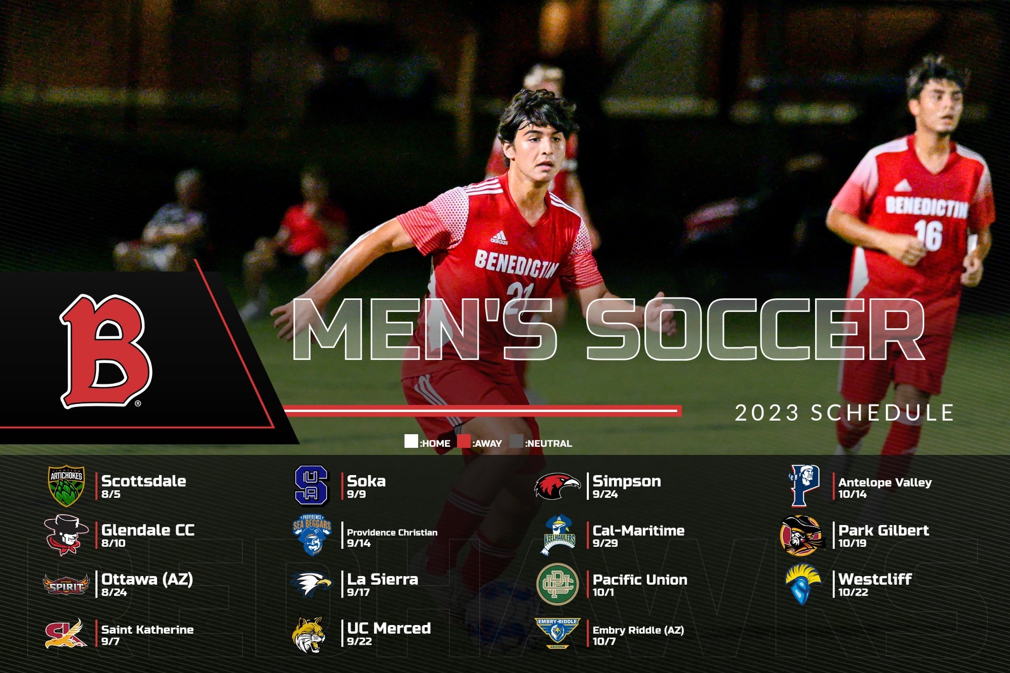 Benedictine Men's Soccer Unveils 2023 Schedule Benedictine University