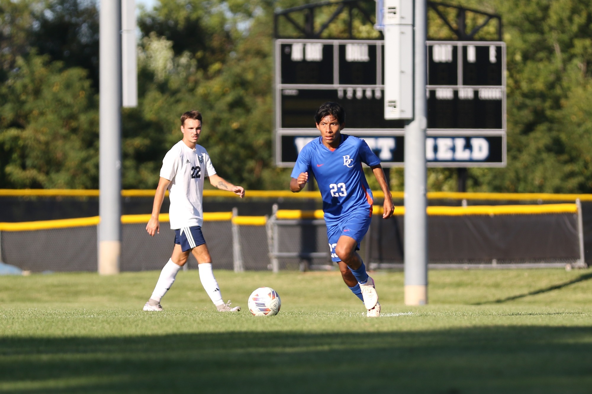 Carlos takes touch in the mid-field