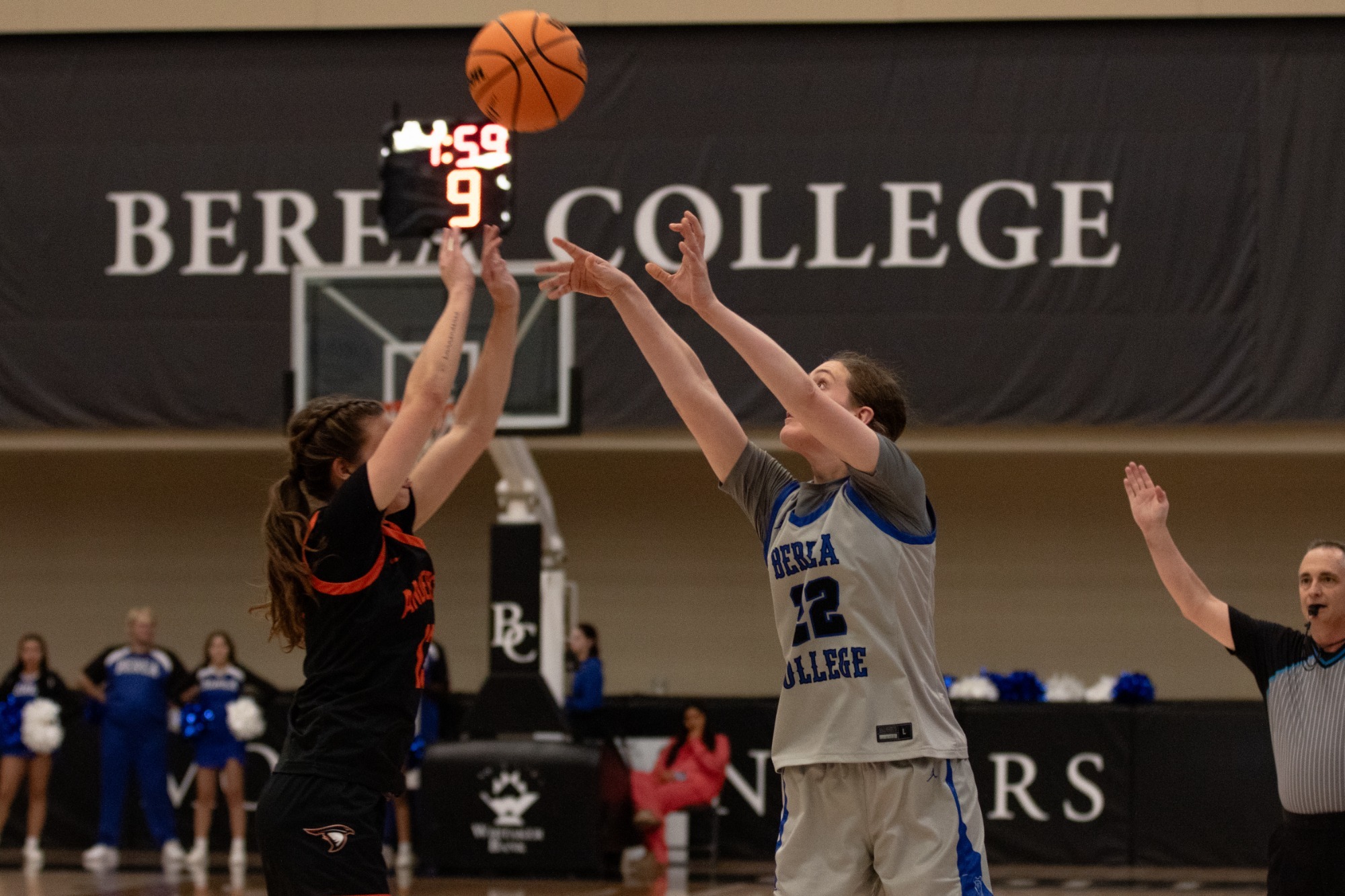 Madison Howell Shoots over defender