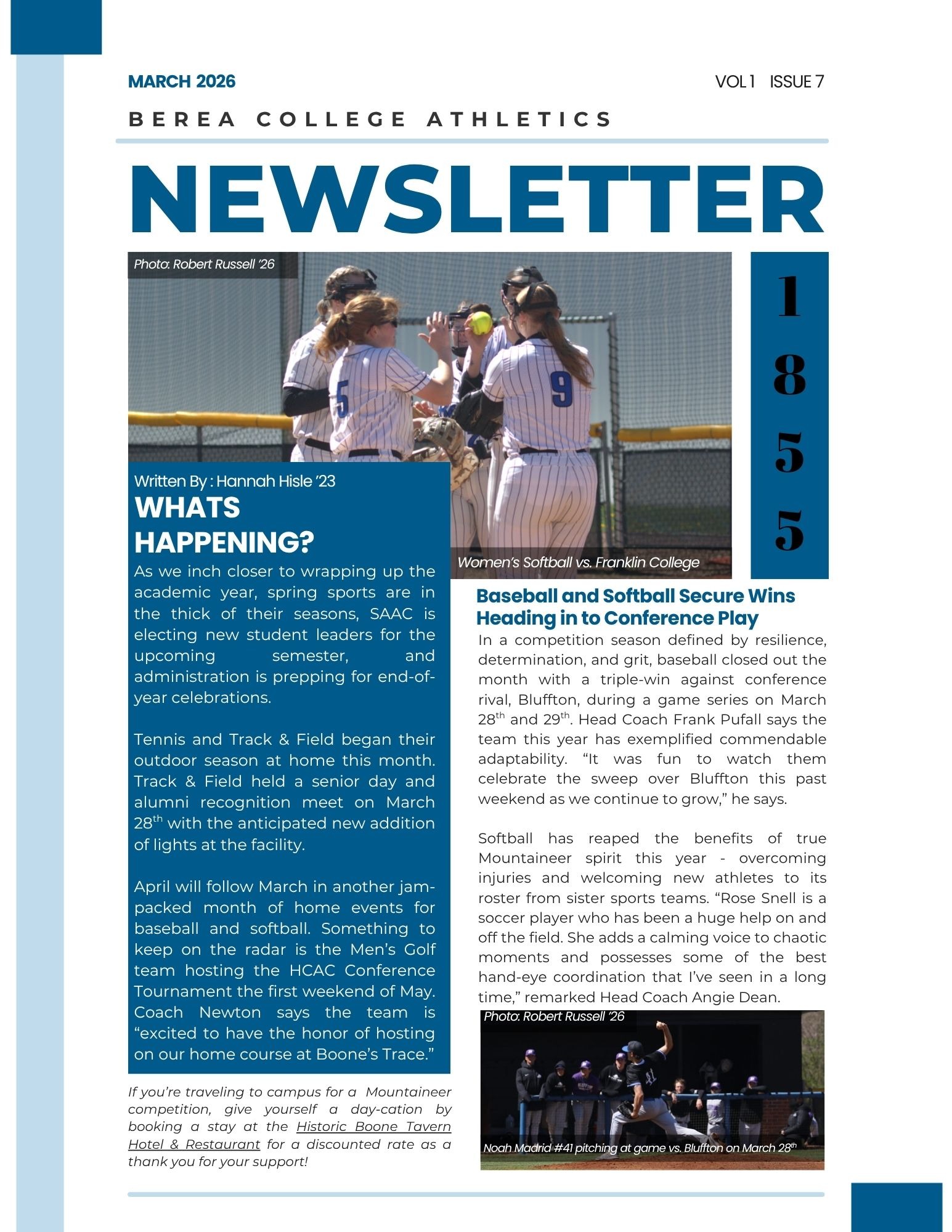 MARCH NEWSLETTER 7 COVER