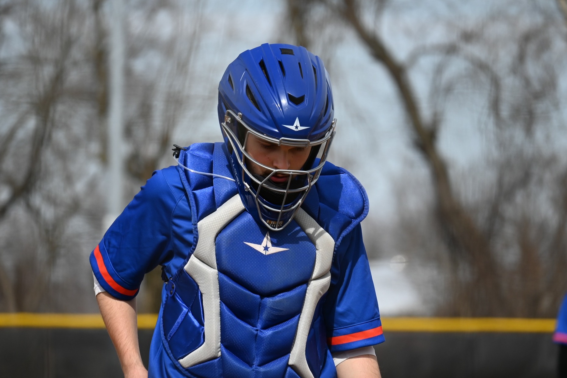 Aiden walks with head down