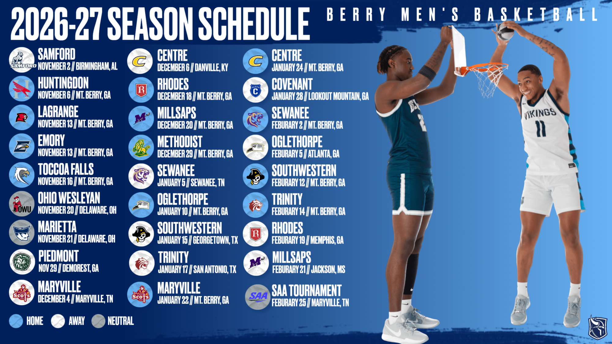 MBB 2026-27 Schedule Release