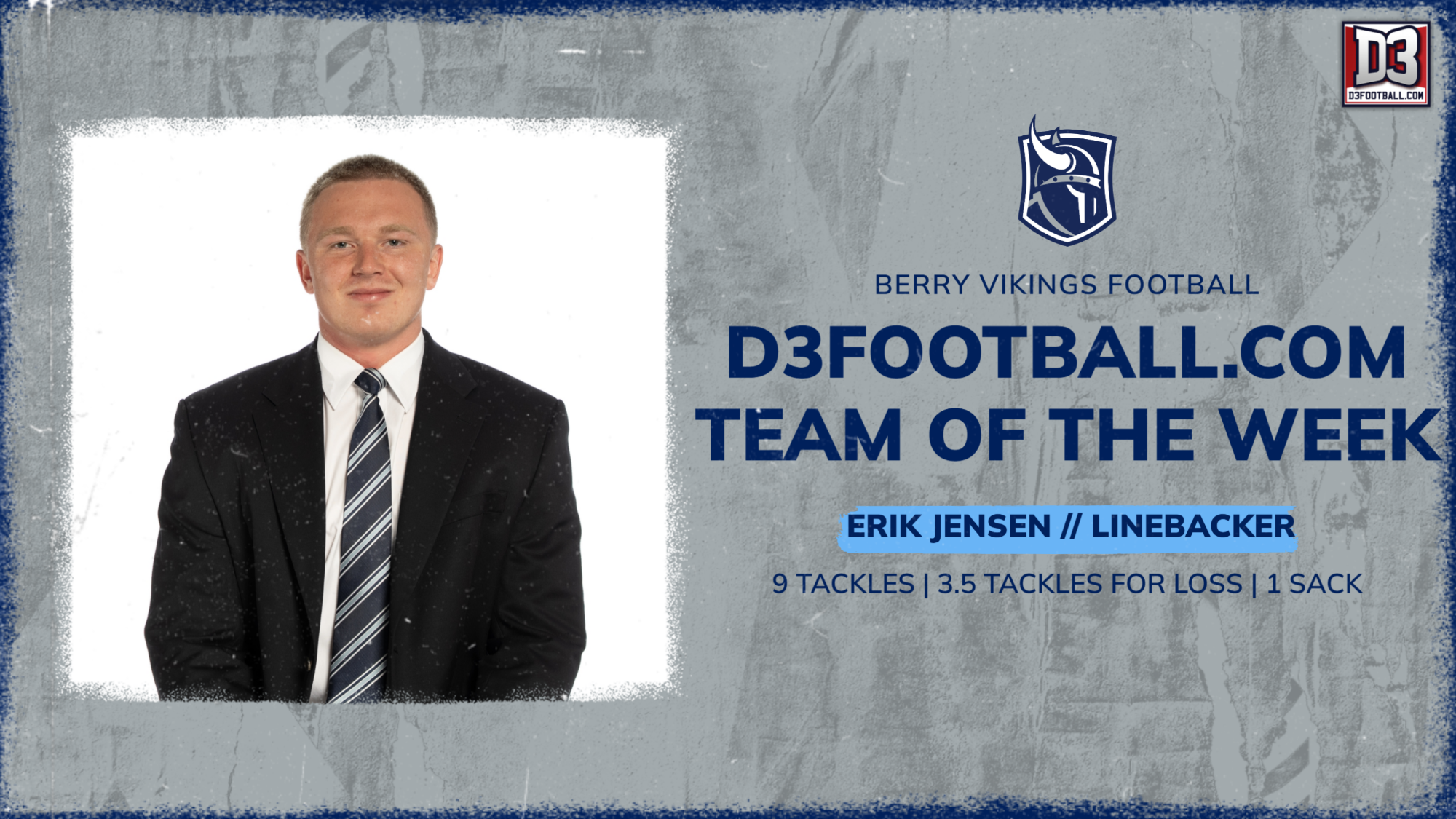 Erik Jensen Team of the Week