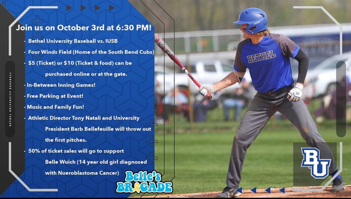 Bethel and IUSB partner with South Bend Cubs for charity baseball