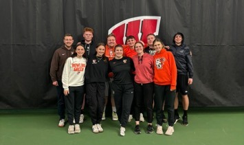 Tennis team members in Wisconsin