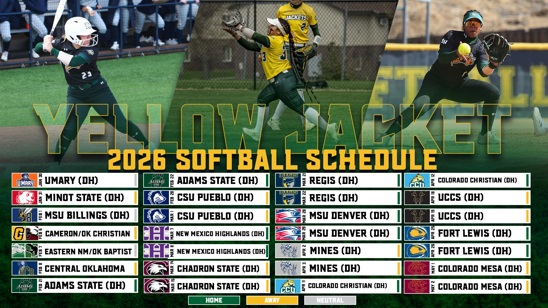 2026 Softball Schedule