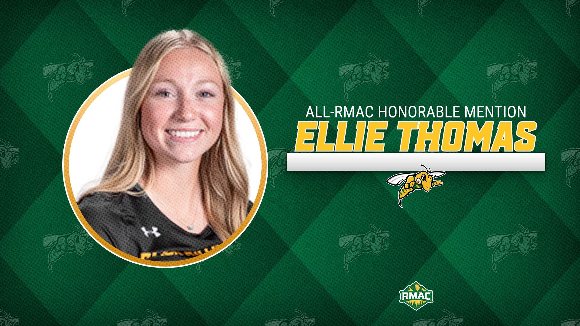 Ellie Thomas All-RMAC Honorable Mention Graphic