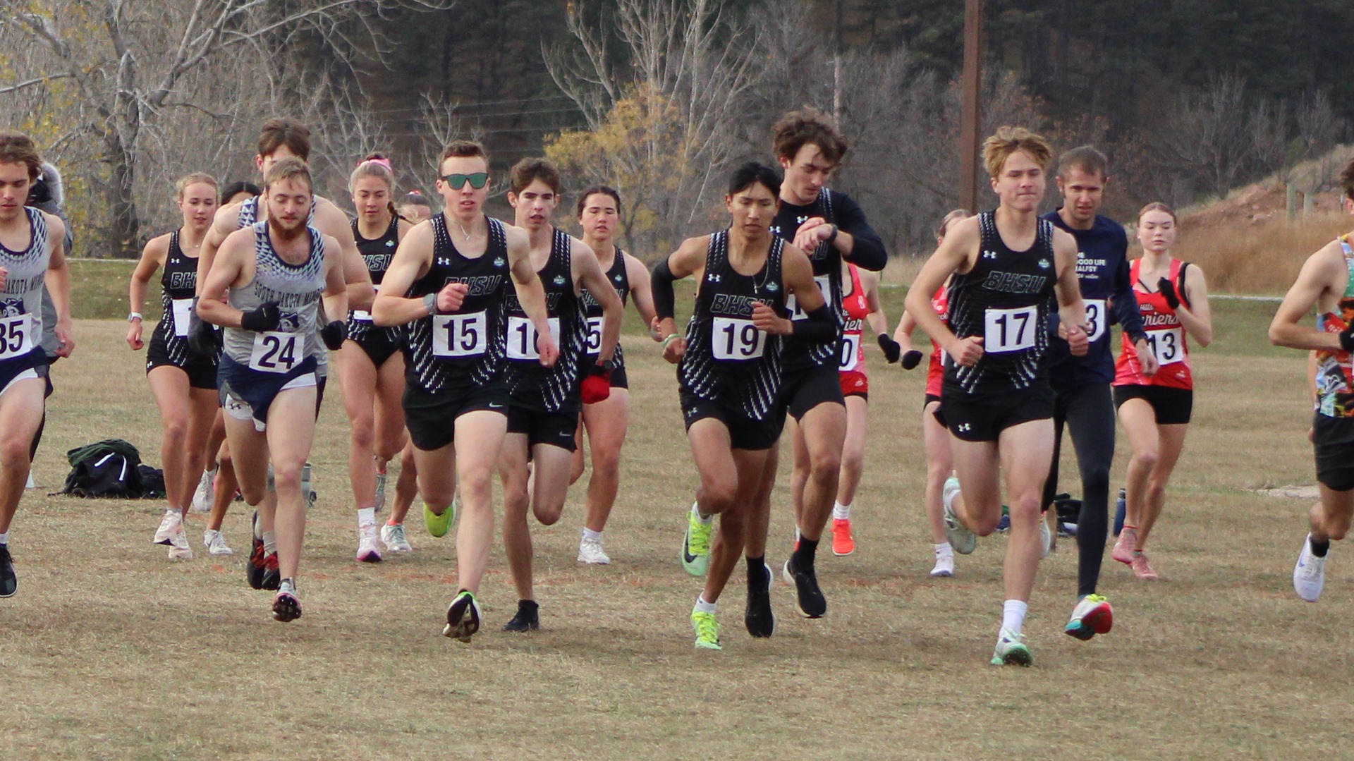 Black Hills State men's cross country at the Bauer XC Classic