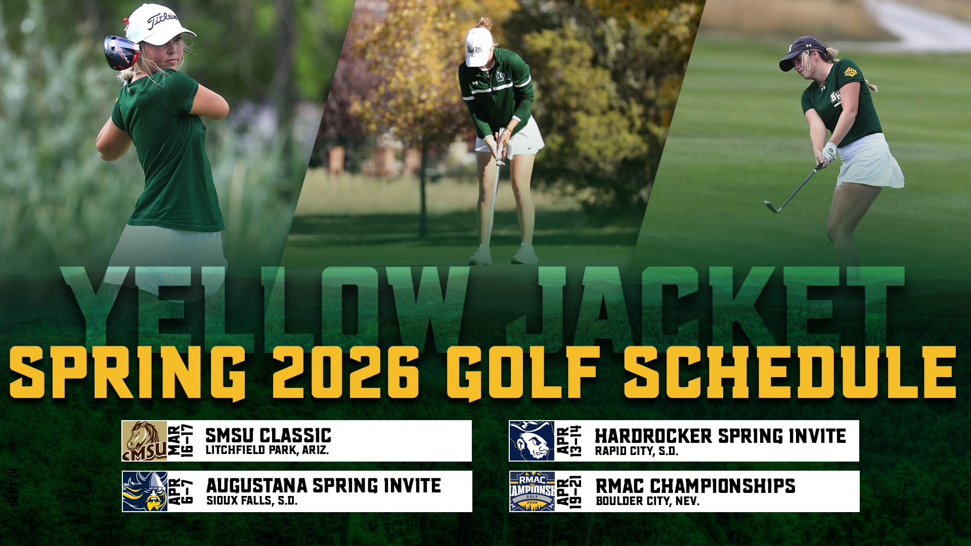 2026 Spring Golf Schedule