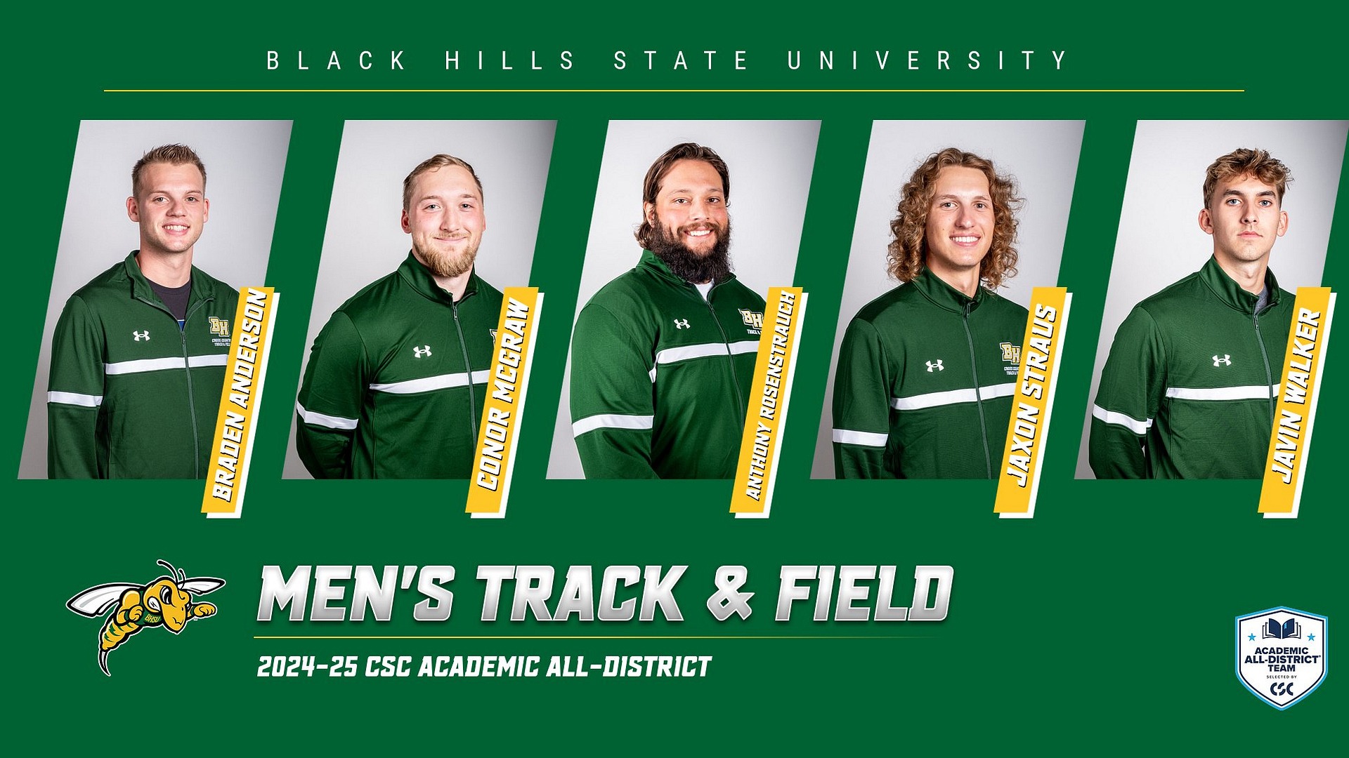 2024-25 CSC Academic All-District Men's Track & Field