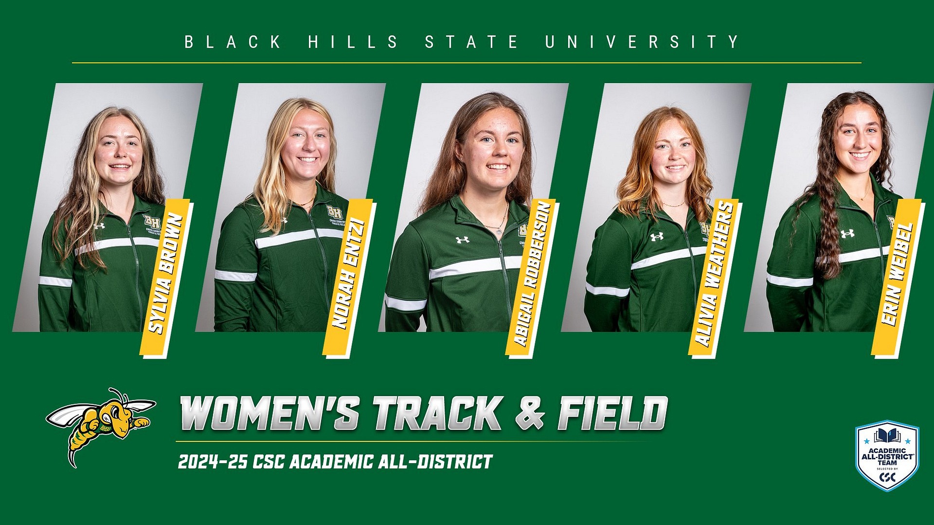 2024-25 Women's Track & Field CSC Academic All-District