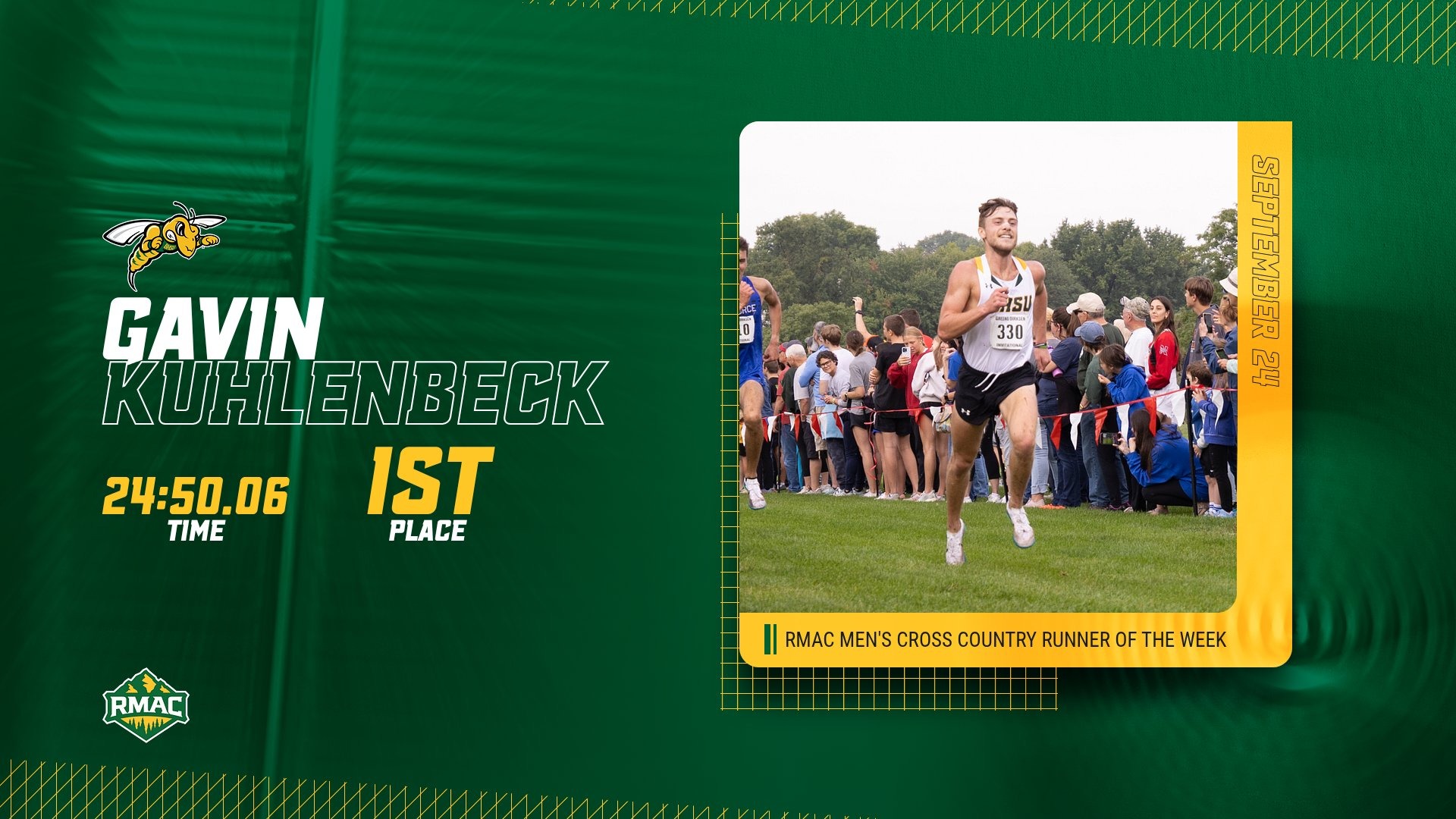 Gavin Kuhlenbeck - RMAC Men's Cross Country Runner of the Week