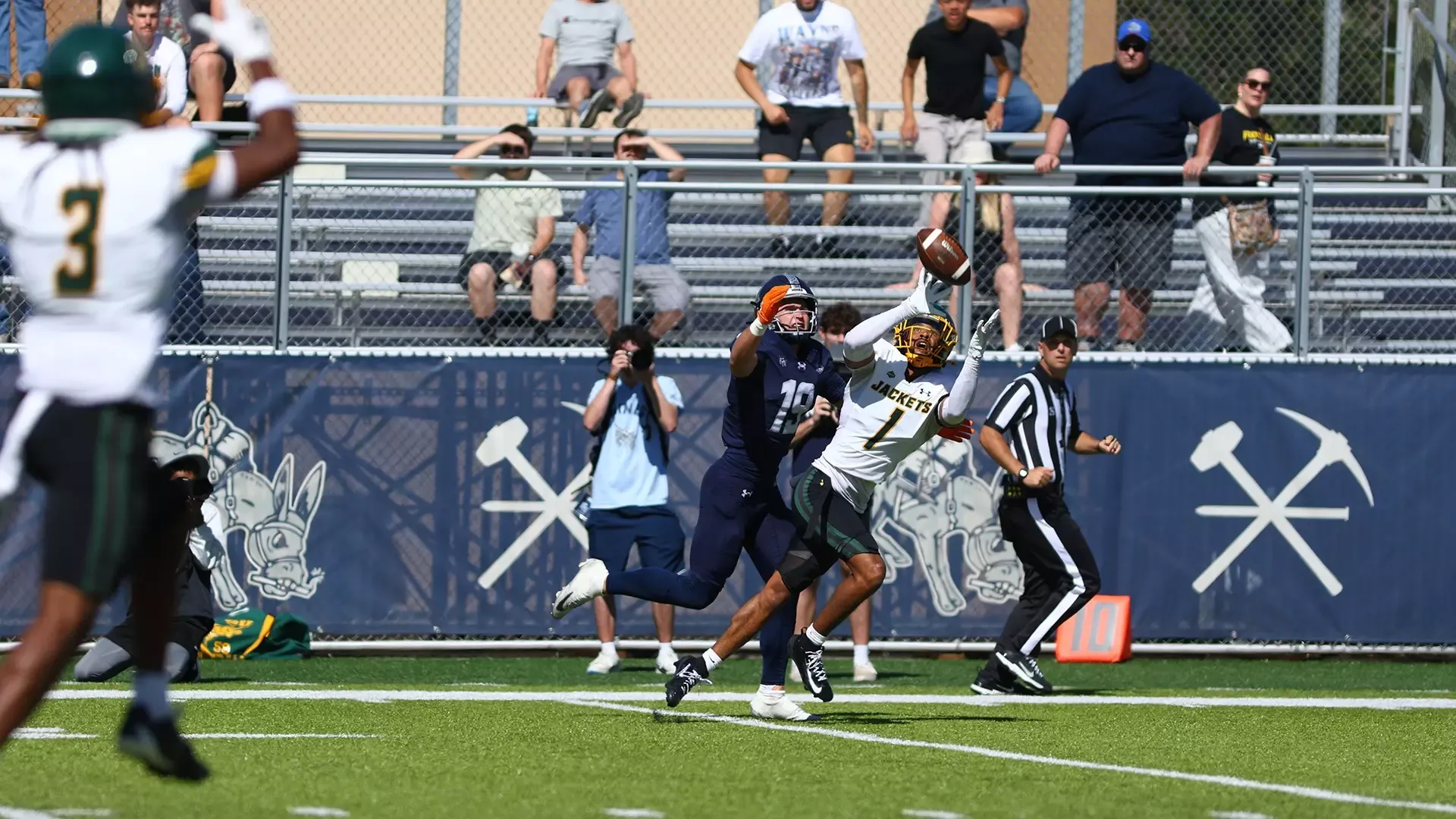 Jaheim Roper Intercepts a Pass at Colorado School of Mines