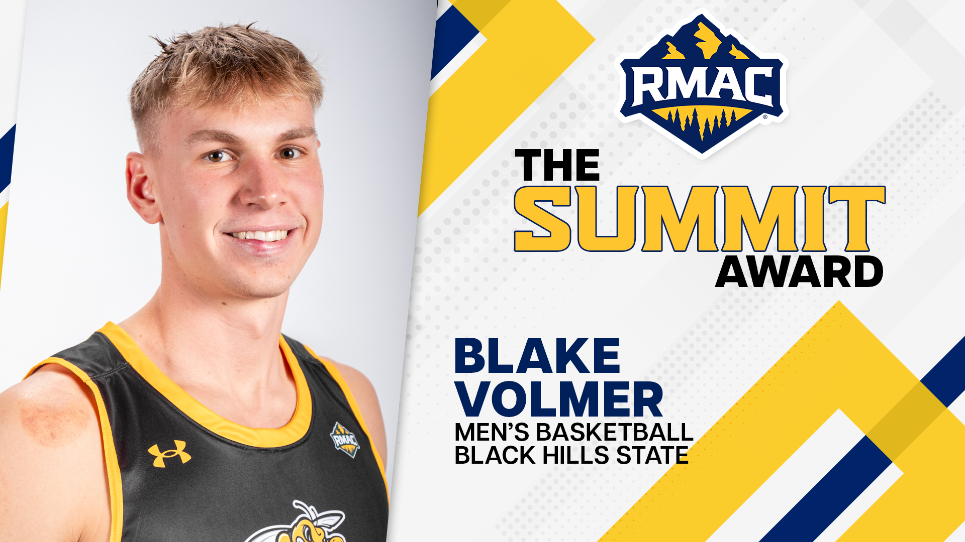 Blake Volmer RMAC Men's Basketball Summit Award 2025-26