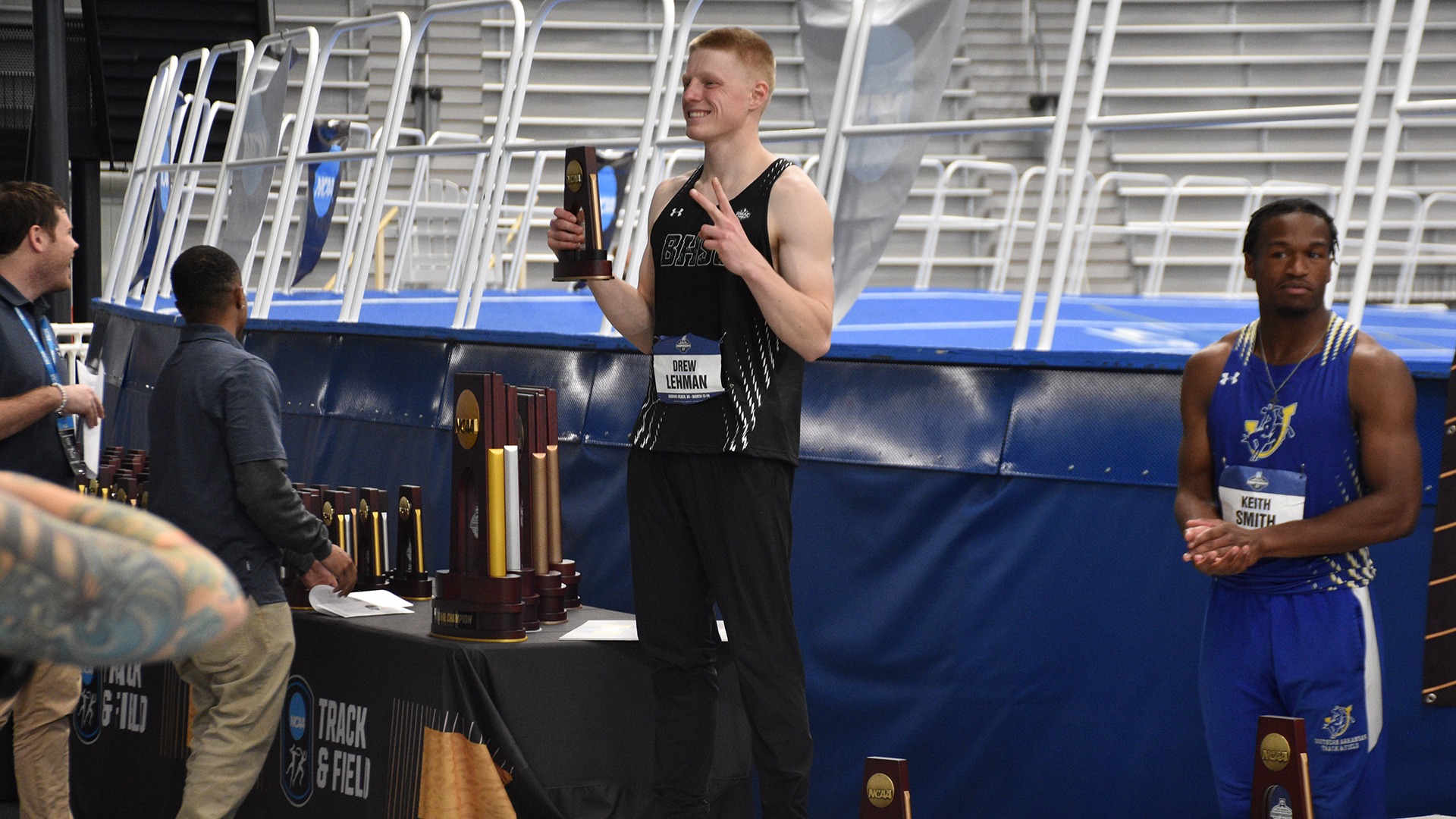 Drew Lehman Podium at 2026 NCAA DII Indoor Track & Field Championships