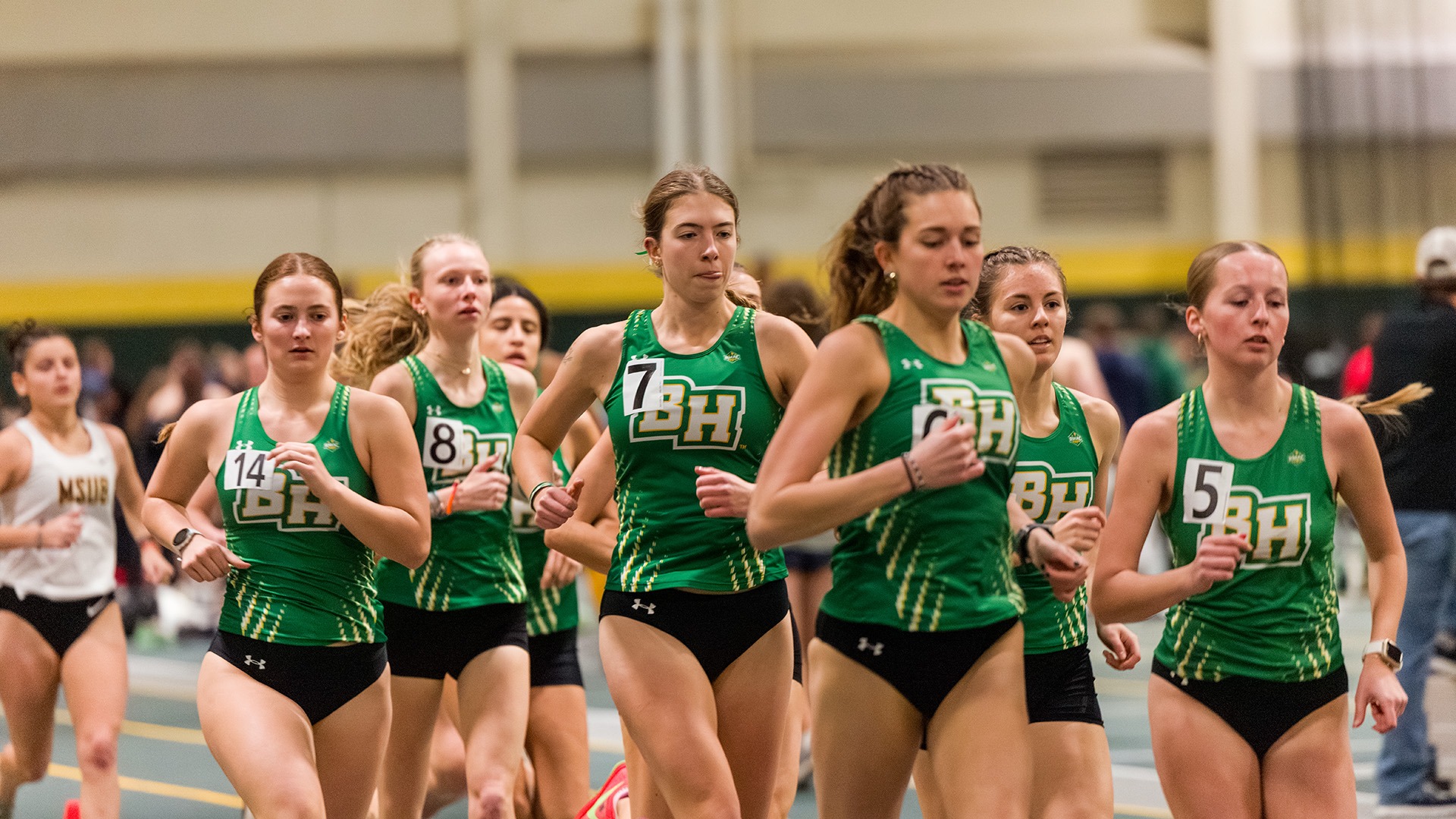 Black Hills State Women's Distance Runners at the Dave Little Alumni Mile Open