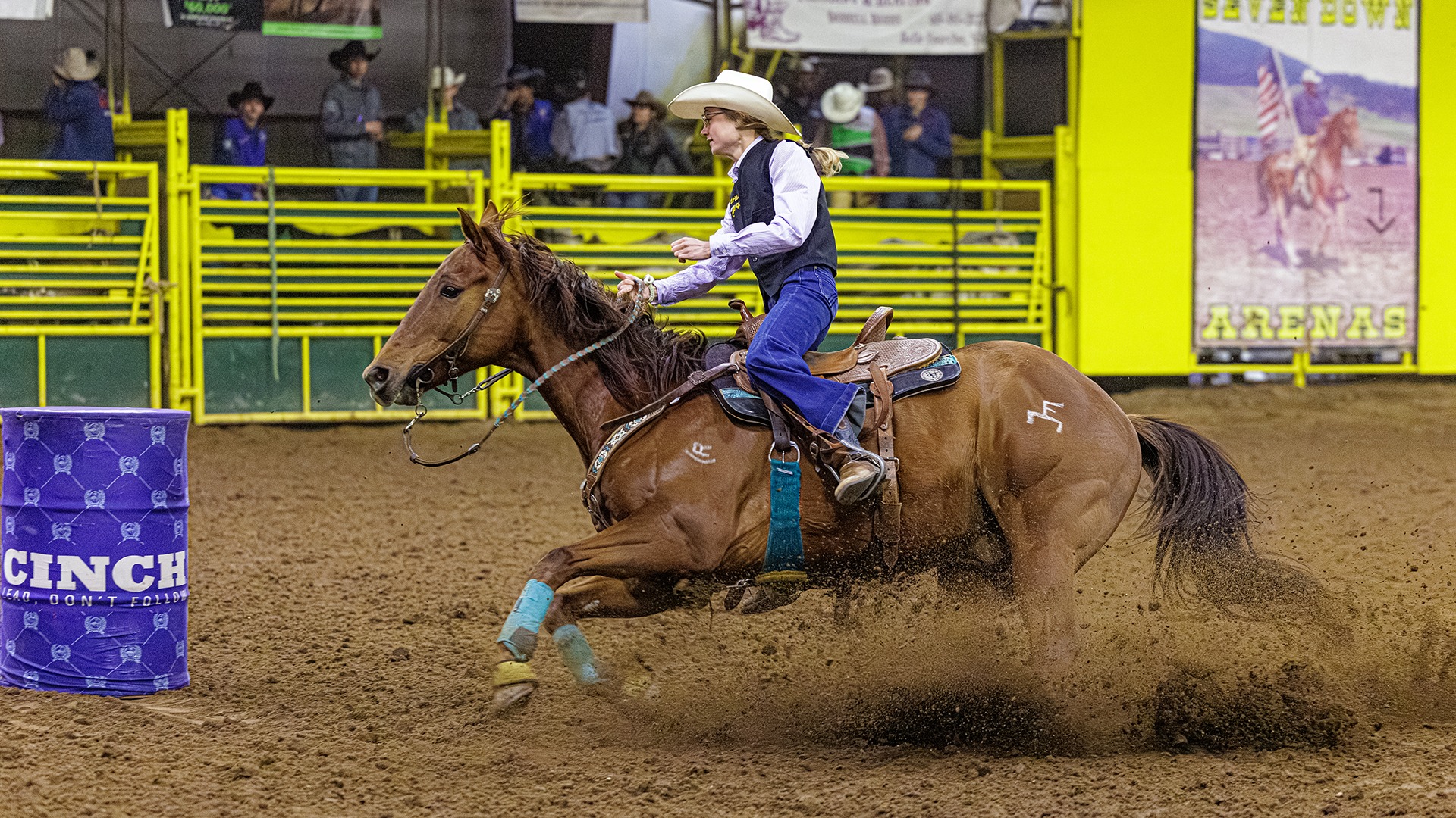 Jayda Reinert in Barrel Racing in the 2026 Will Lantis Yellow Jacket Stampede