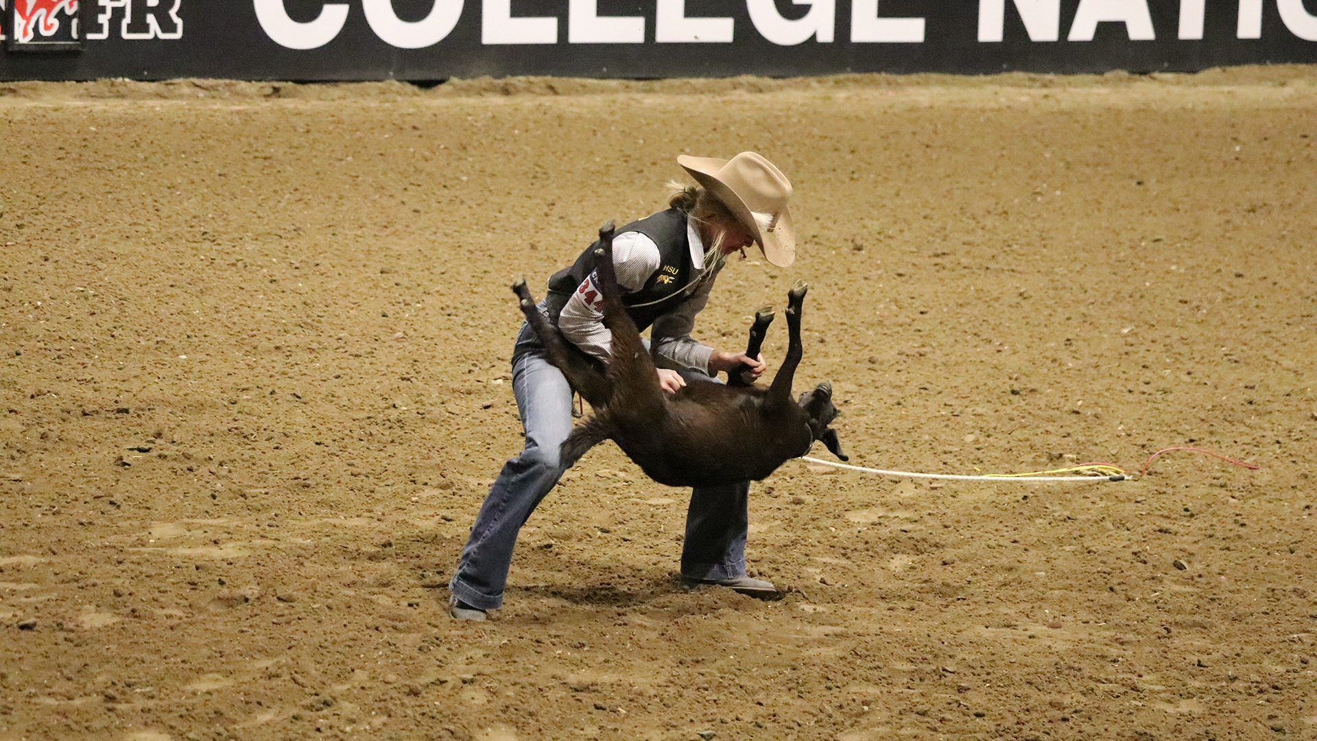 Haley Husted in Goat Tying at the 2026 College National Finals Rodeo