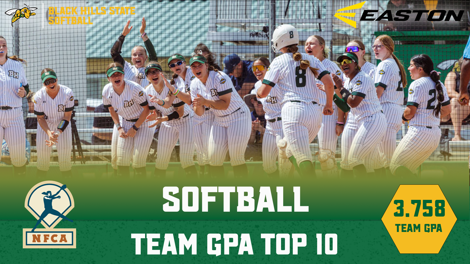 NFCA Team GPA Top 10 Graphic