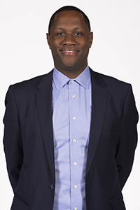 Binghamton University men's basketball marketing photo, photographed October 18, 2023 at the Events Center. Head coach Levell Sanders