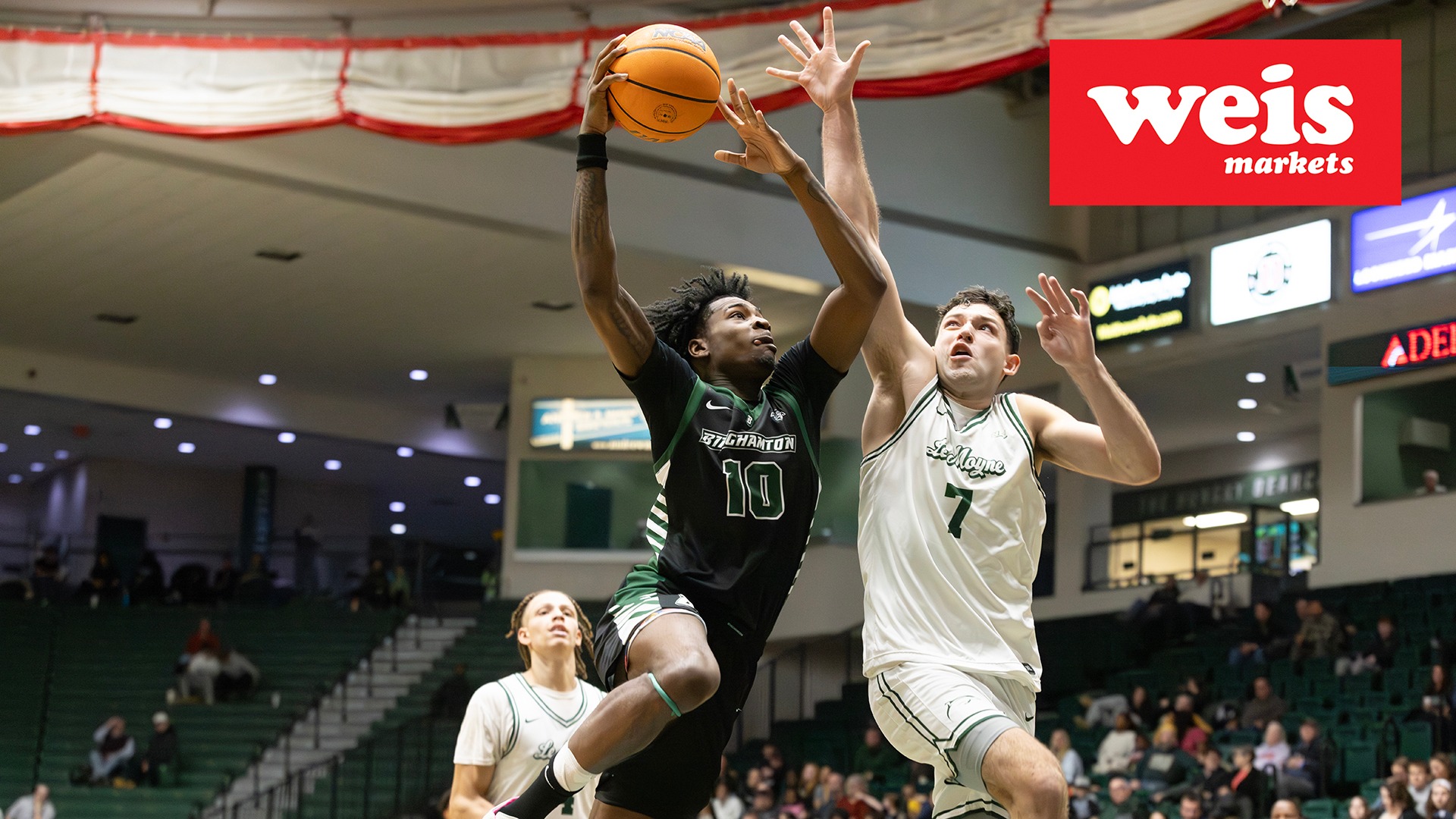 Binghamton University men's basketball vs Le Moyne College at Dr. Bai Lee Court at the Events Center, Sat, Dec 6, 2025. Zyier Beverly