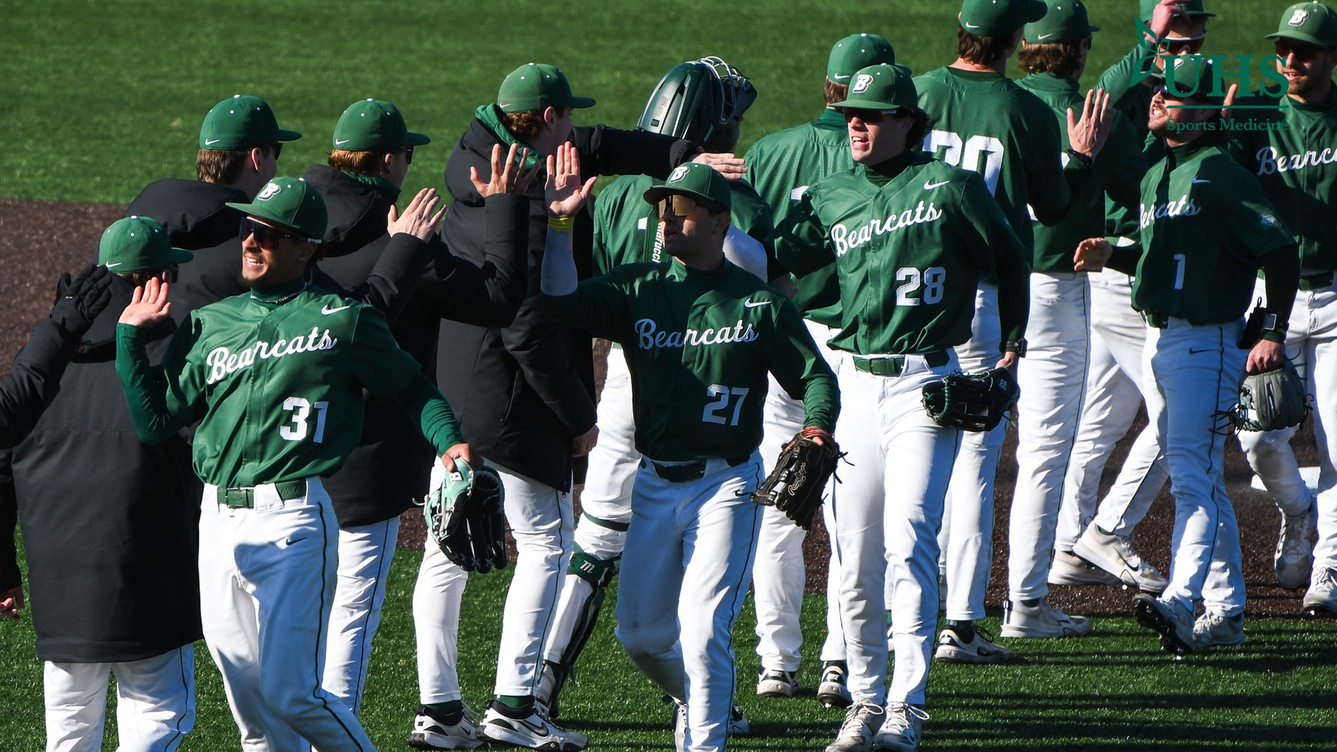 baseball team celebration