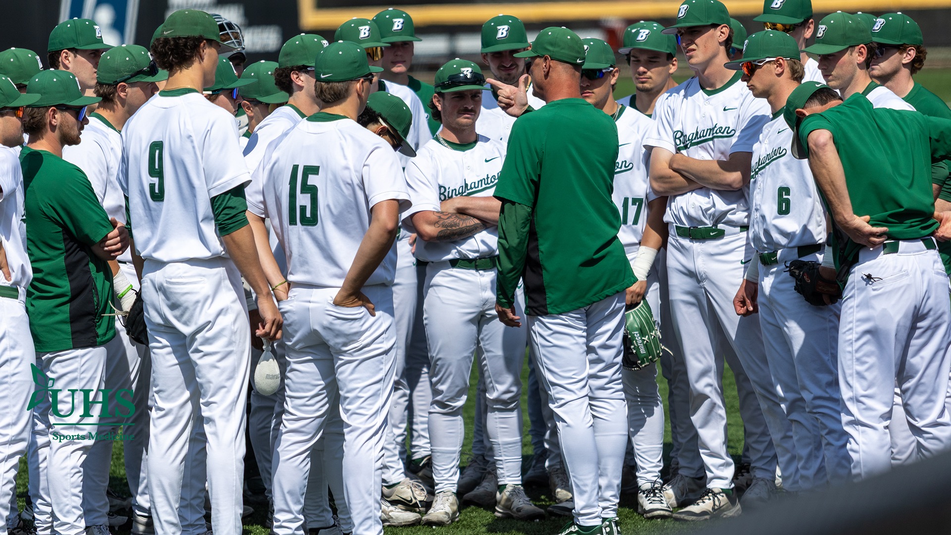 baseball huddle