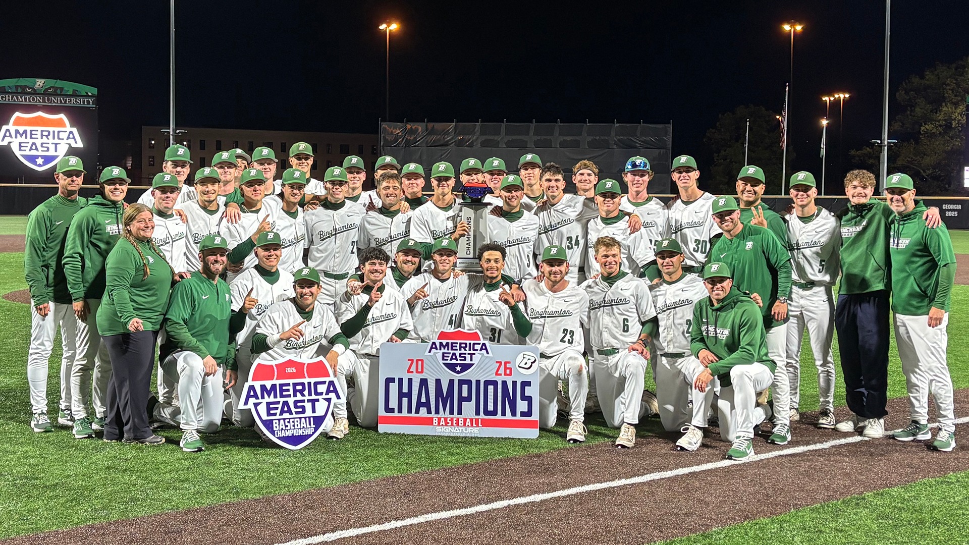 Baseball celebration 