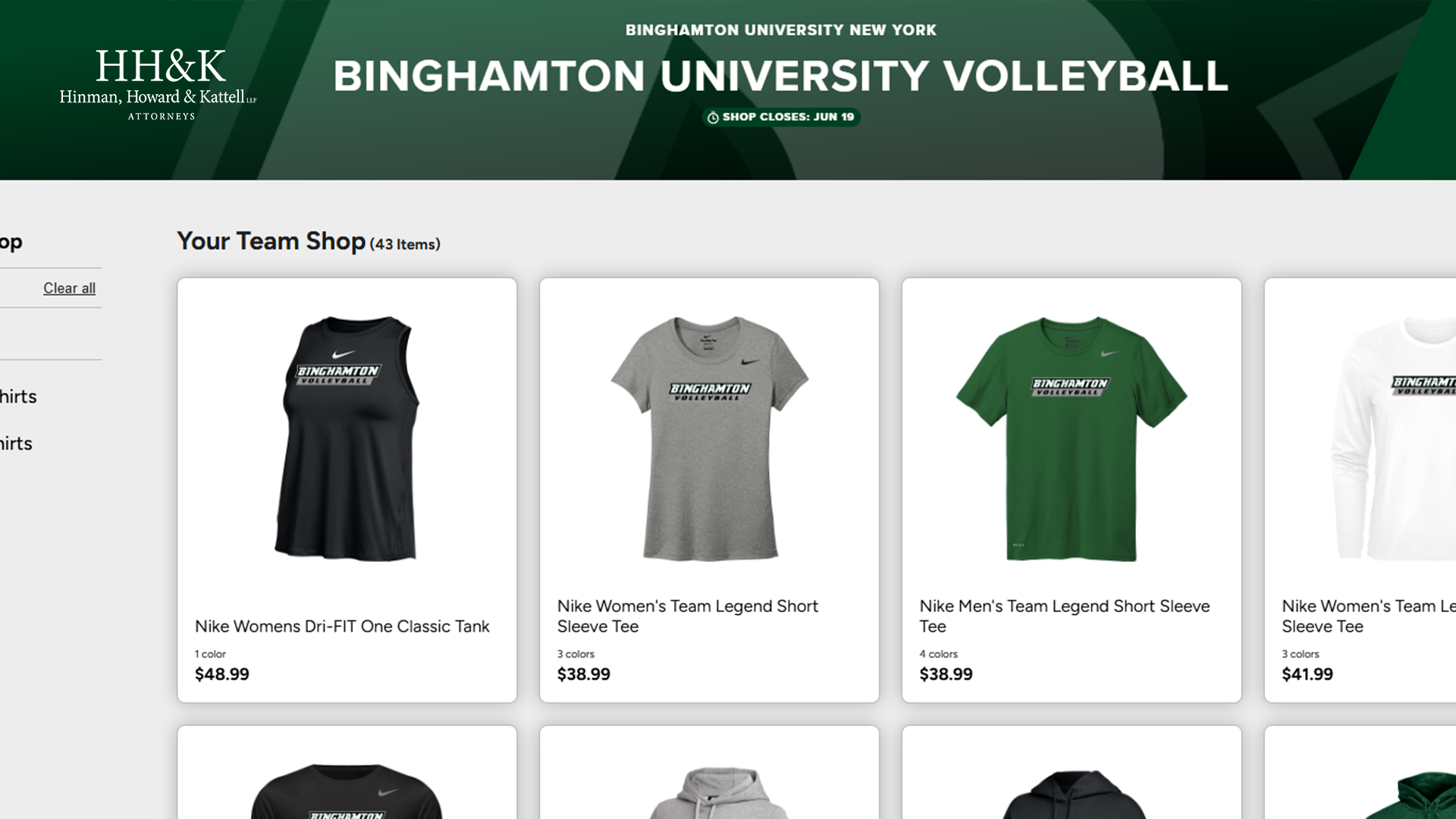 Volleyball Team Store Web Graphic 2026