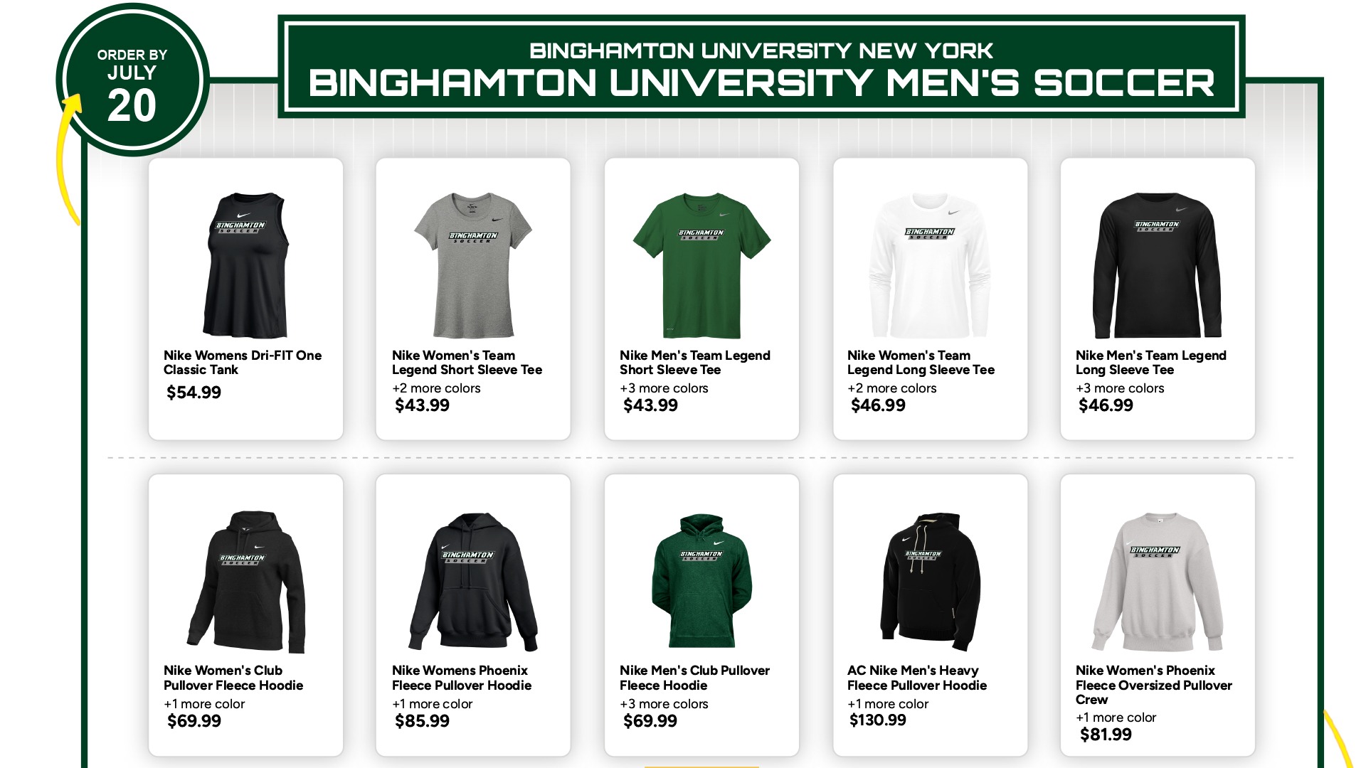MEN'S SOCCER TEAM GEAR 2026