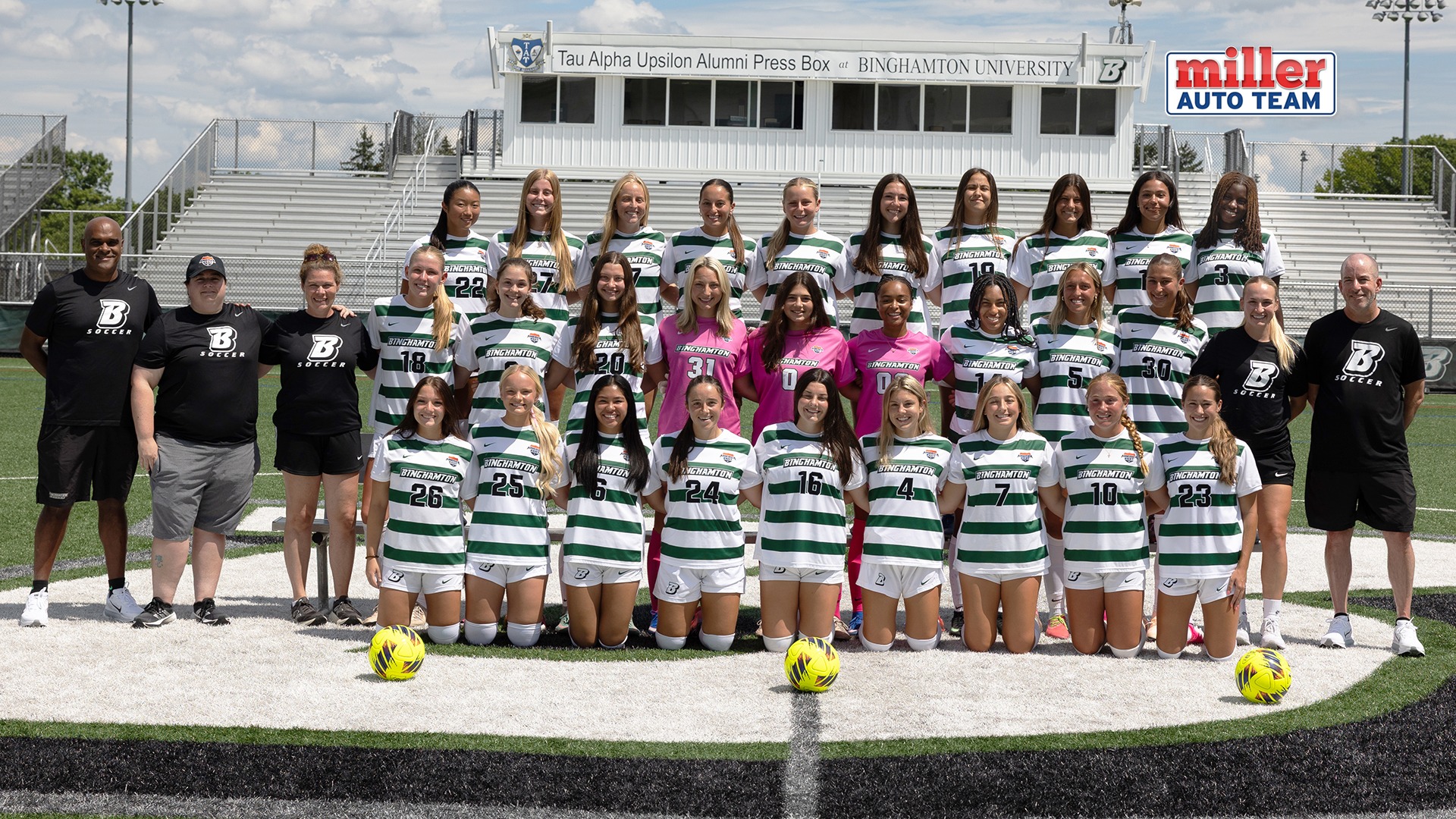 women's soccer team pic with sponsor