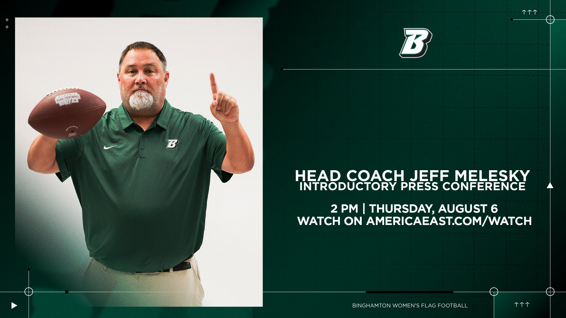 Flag football coach Jeff Melesky