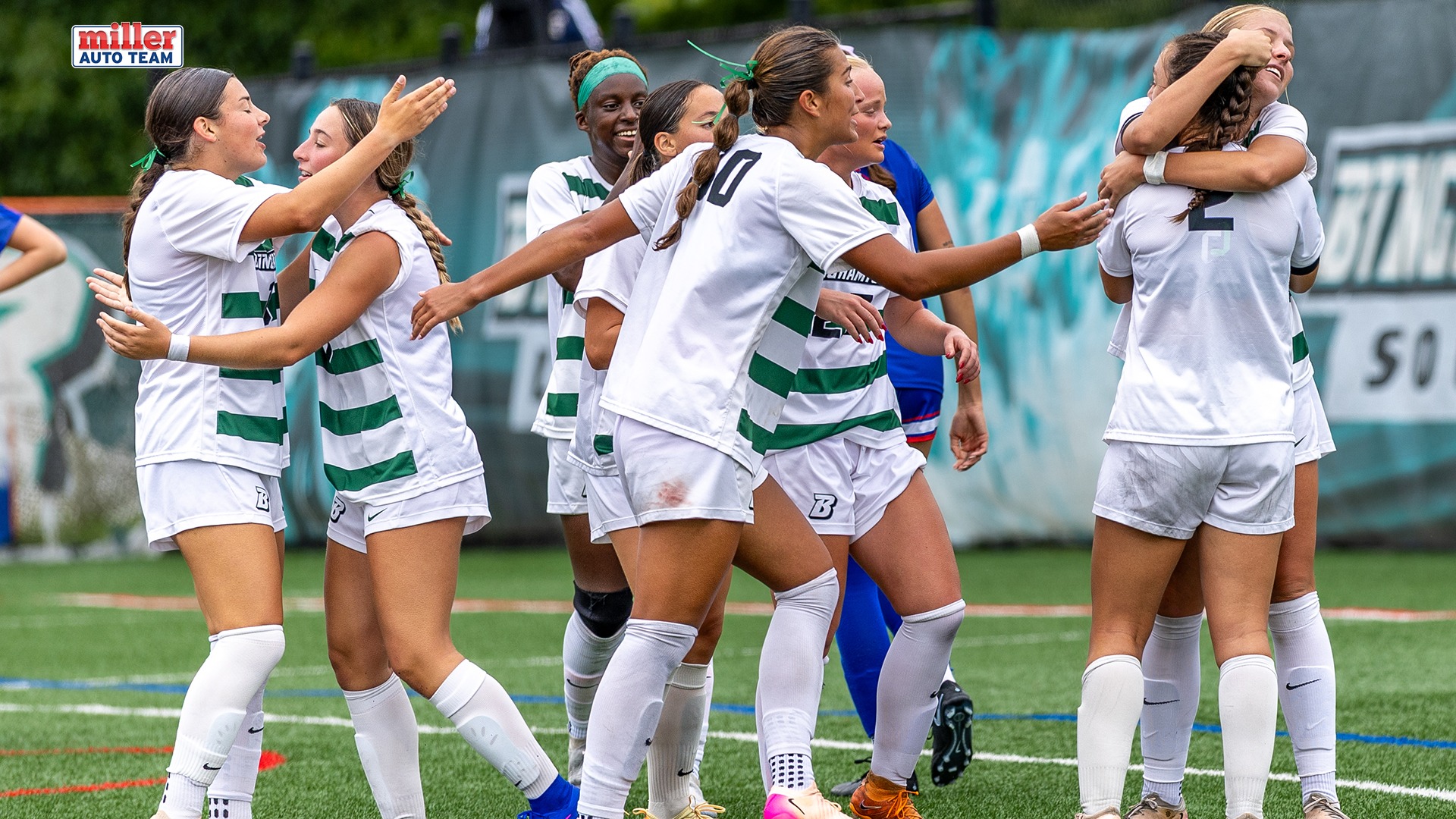 women's soccer celebration