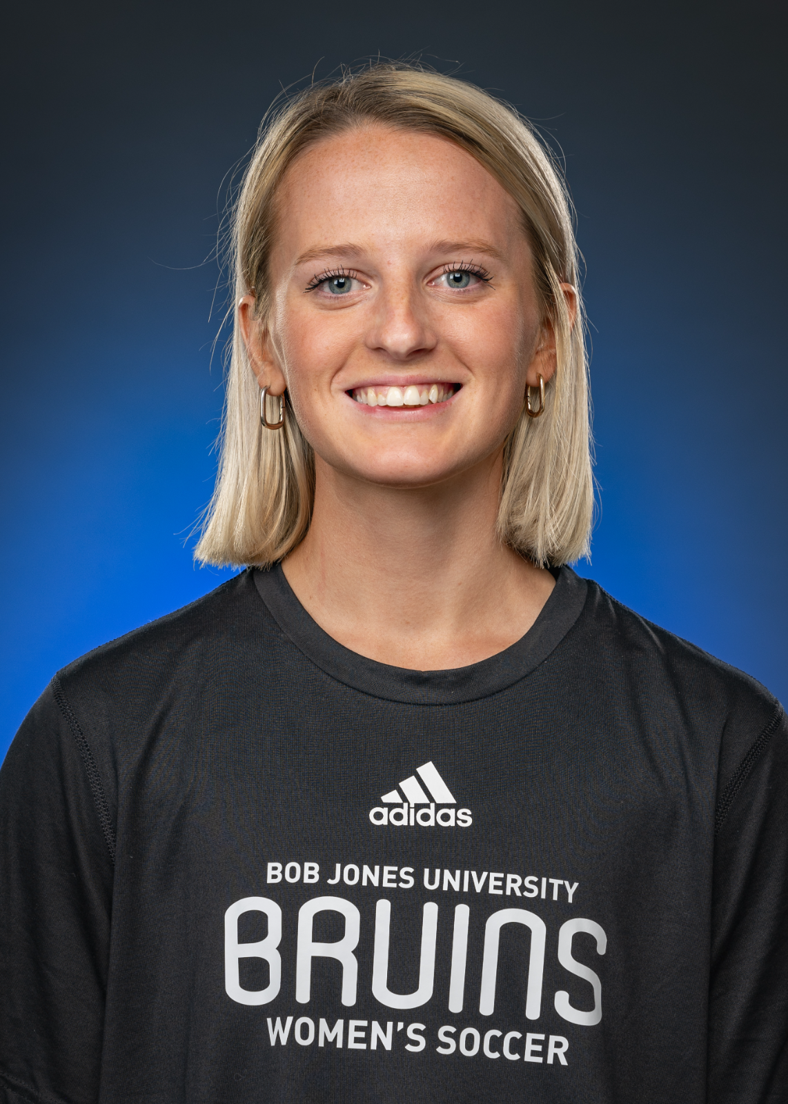 Anna Grace Abrams, coaches photo for BJU Bruins WSOC at Bob Jones University, Greenville, SC, August 16, 2023. (Anastasia Noonkesser)