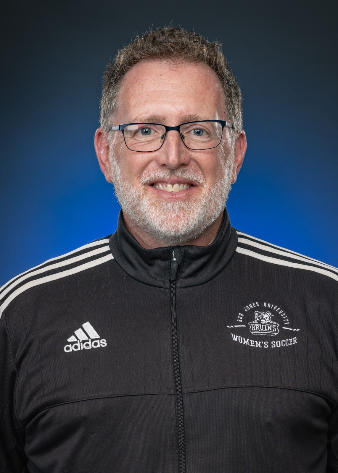 Christopher Carmichael, coaches photo for BJU Bruins WSOC at Bob Jones University, Greenville, SC, August 16, 2023. (Anastasia Noonkesser)