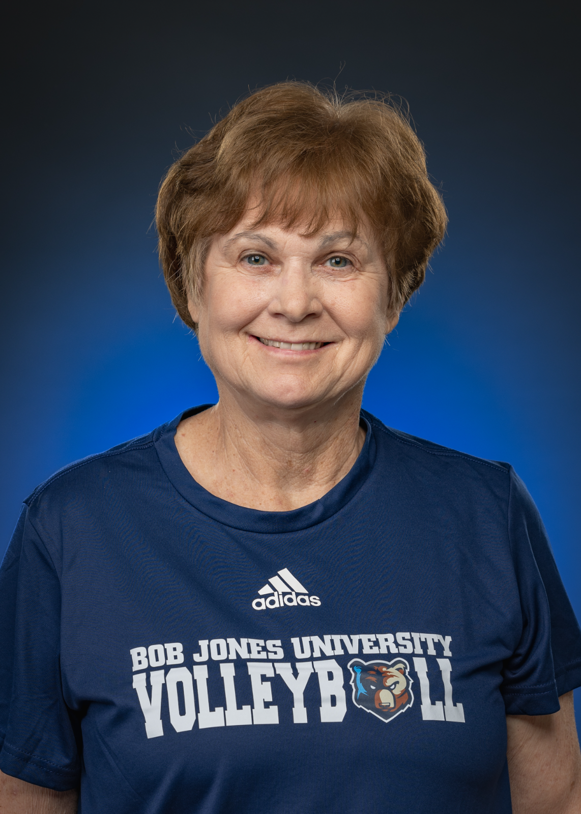 Vickie Denny, coaches photo for BJU Bruins WVB at Bob Jones University, Greenville, SC, August 16, 2023. (Anastasia Noonkesser)