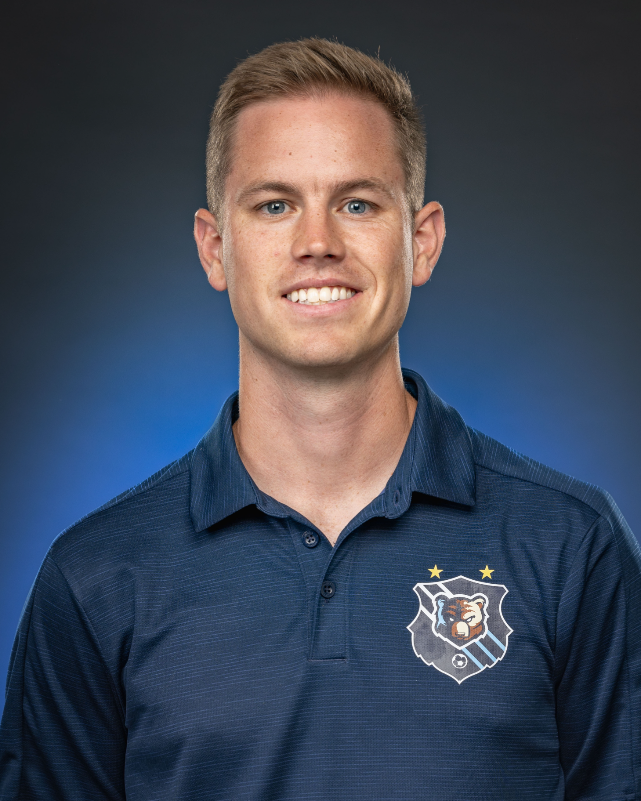 Ryan McCarty, coaches photo for BJU Bruins MSOC at Bob Jones University, Greenville, SC, August 16, 2023. (Anastasia Noonkesser)