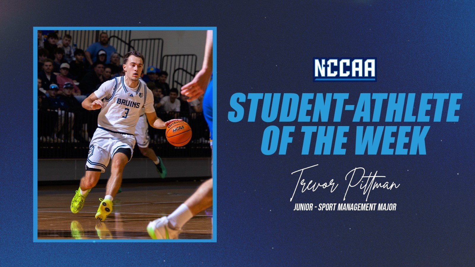Trevor Pittman - NCCAA Student-Athlete of the Week