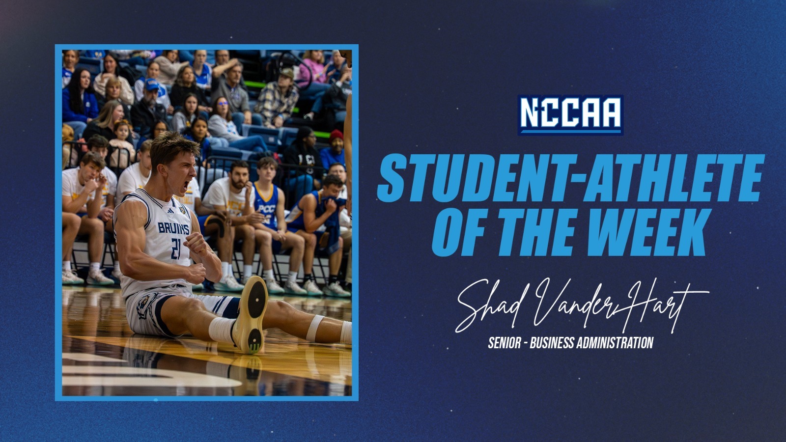 Shad Vander Hart - NCCAA Student-Athlete of the Week